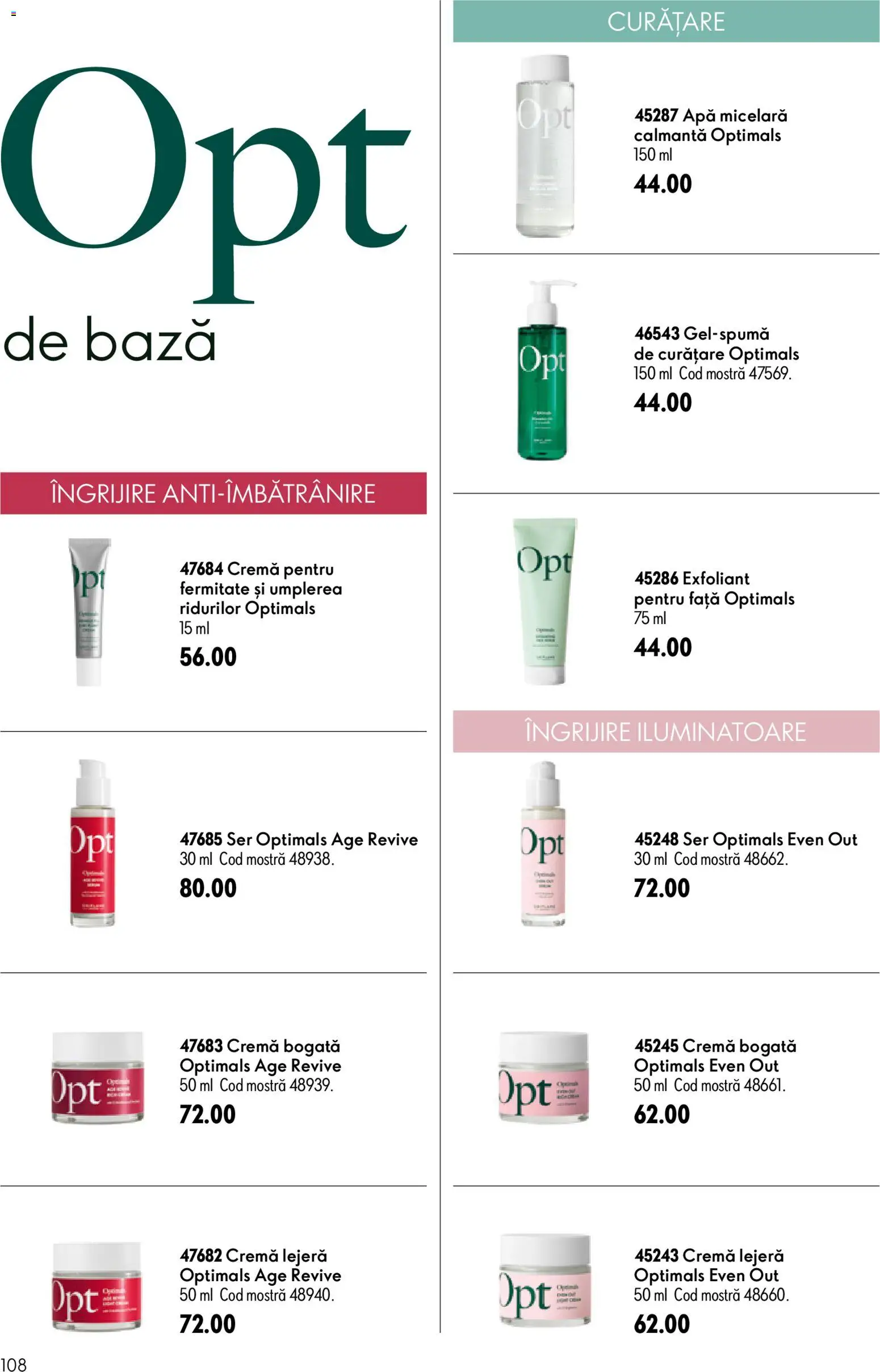 Catalog Oriflame 17 Iunie - 6 Iulie 2026 | Pagina 108 | Produse: Exfoliant, Cremă, Apă micelară, Apă