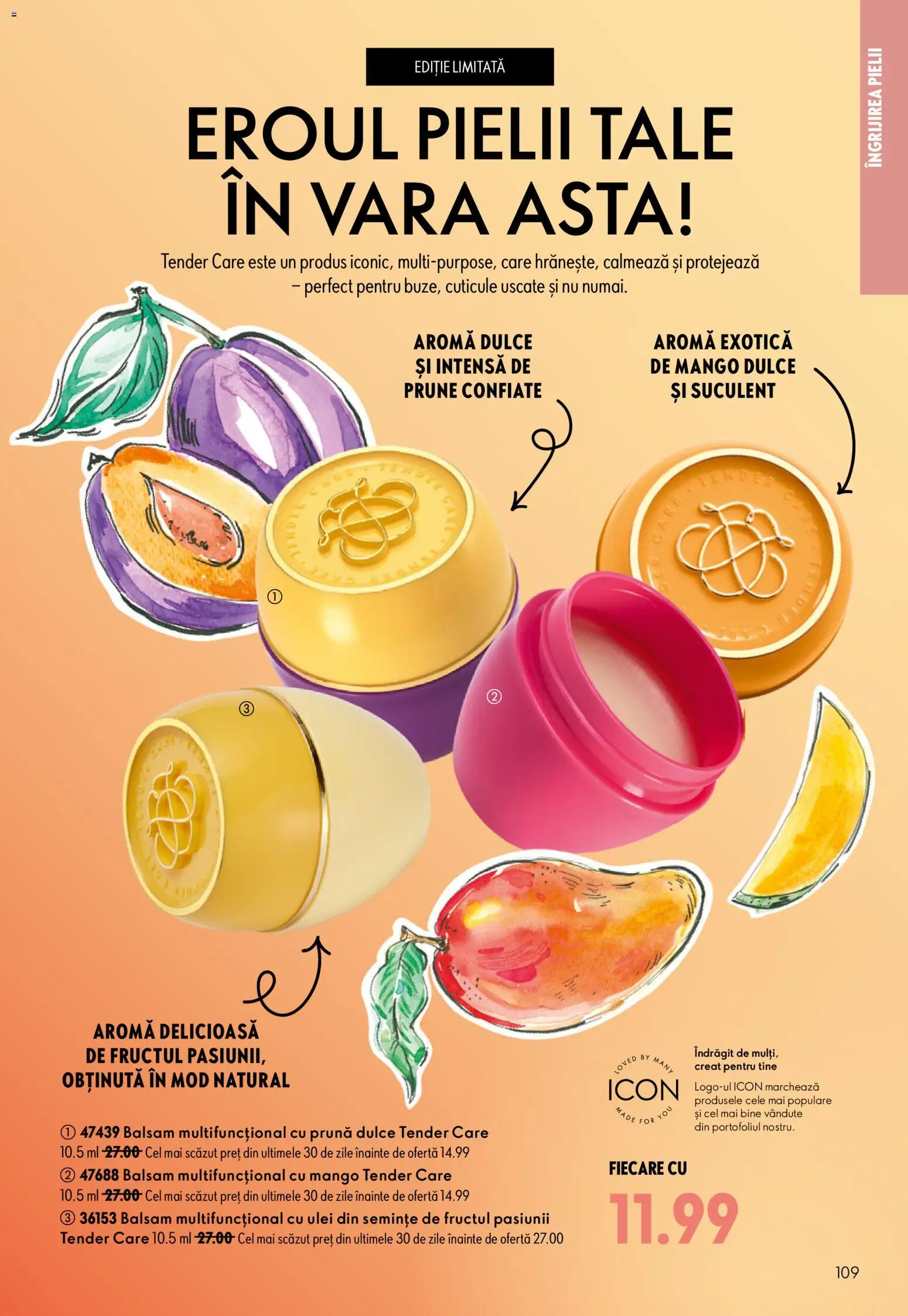 Catalog Oriflame 17 Iunie - 6 Iulie 2026 | Pagina 109 | Produse: Semințe, Balsam, Prune, Mango