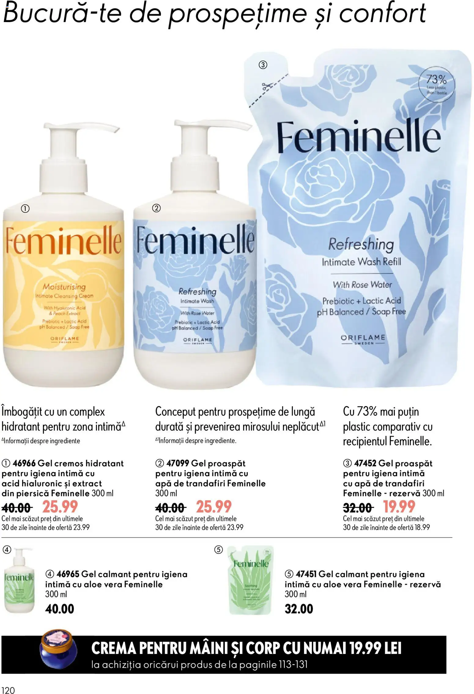 Catalog Oriflame 17 Iunie - 6 Iulie 2026 | Pagina 120 | Produse: Piersică, Aloe vera, Cremă, Apă