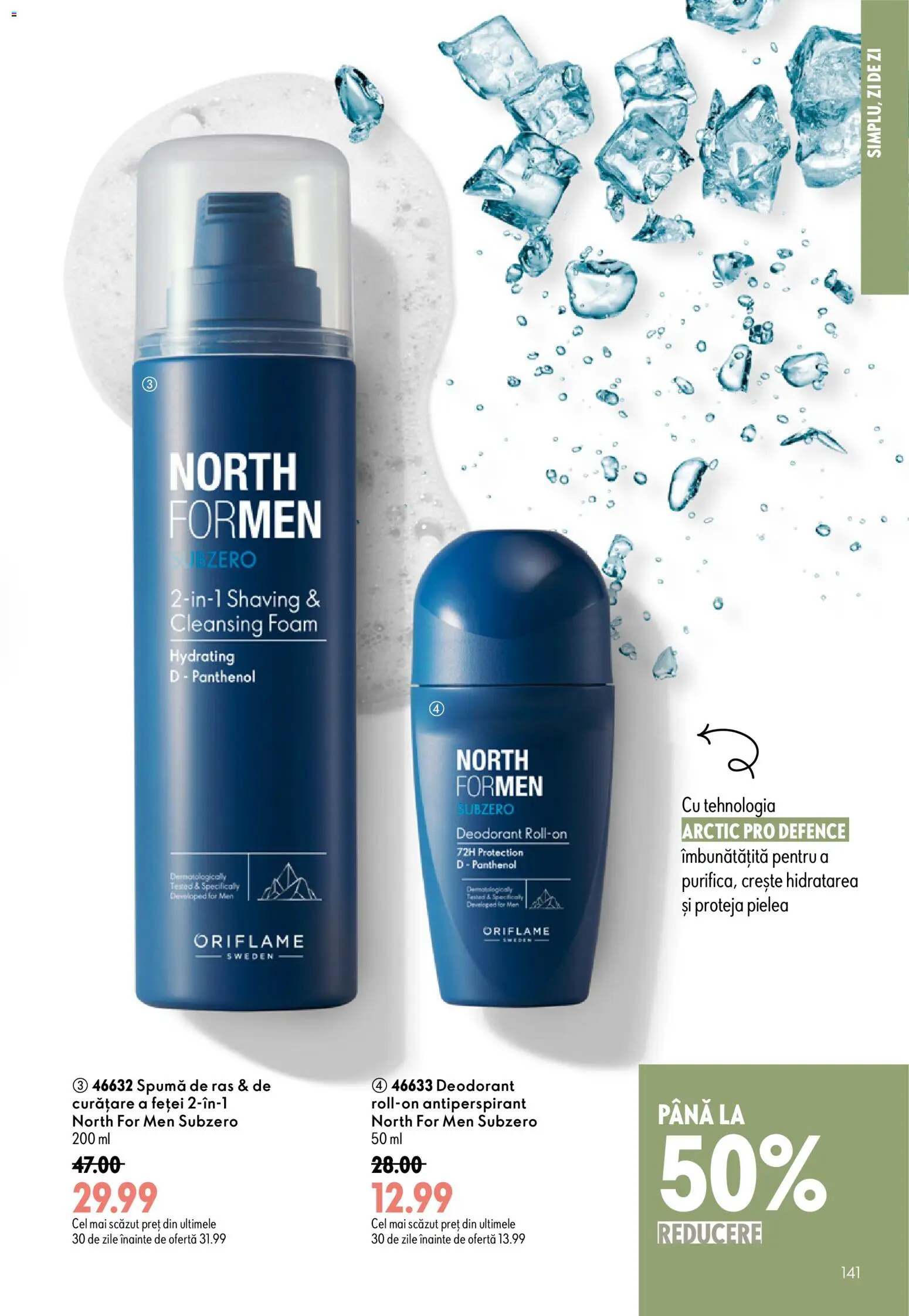 Catalog Oriflame 17 Iunie - 6 Iulie 2026 | Pagina 141 | Produse: Spumă de ras, Deodorant, Antiperspirant