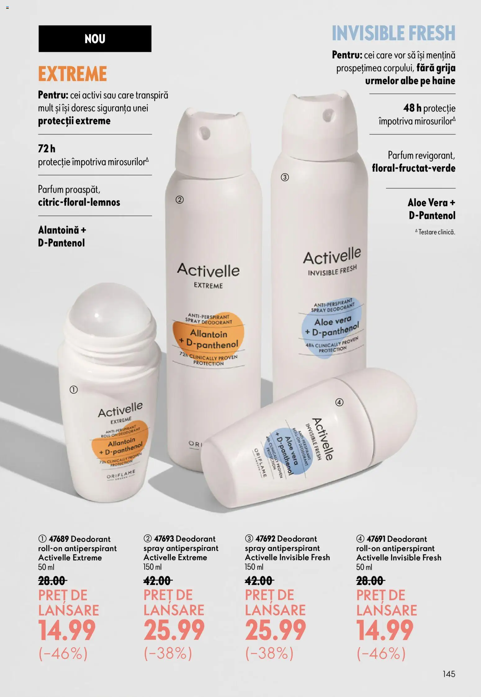 Catalog Oriflame 17 Iunie - 6 Iulie 2026 | Pagina 145 | Produse: Aloe vera, Parfum, Deodorant, Haine