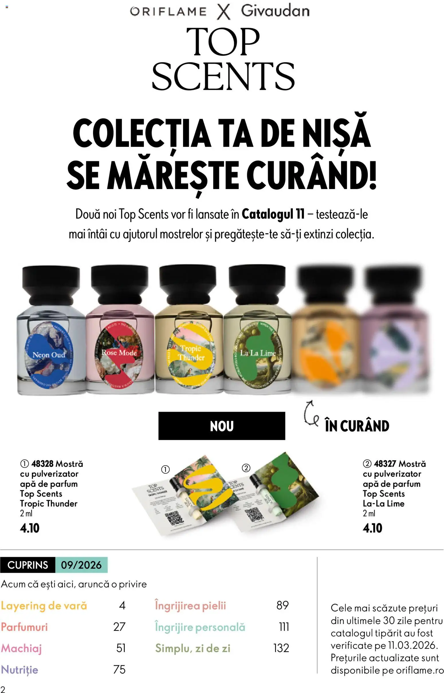Catalog Oriflame 17 Iunie - 6 Iulie 2026 | Pagina 2 | Produse: Top, Parfum, Machiaj, Apă