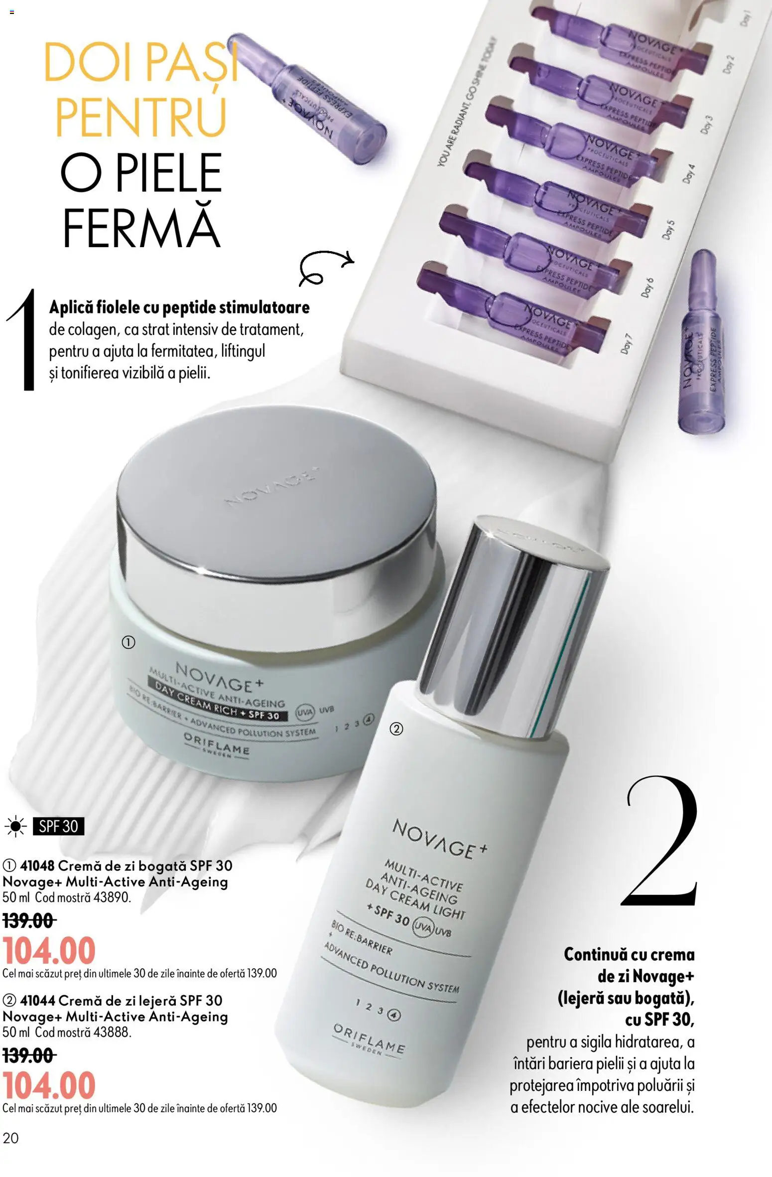 Catalog Oriflame 17 Iunie - 6 Iulie 2026 | Pagina 20 | Produse: Şerit ödül, Cremă de zi, Cremă
