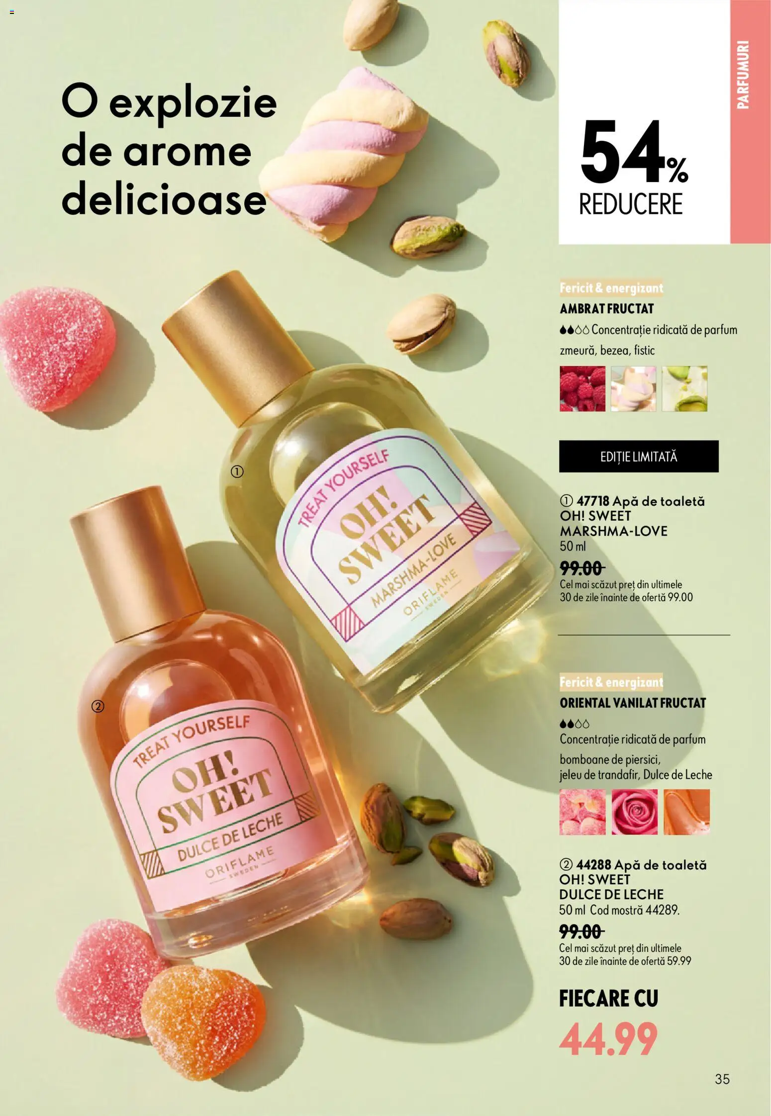Catalog Oriflame 17 Iunie - 6 Iulie 2026 | Pagina 35 | Produse: Toaletă, Apă de toaletă, Fistic, Apă