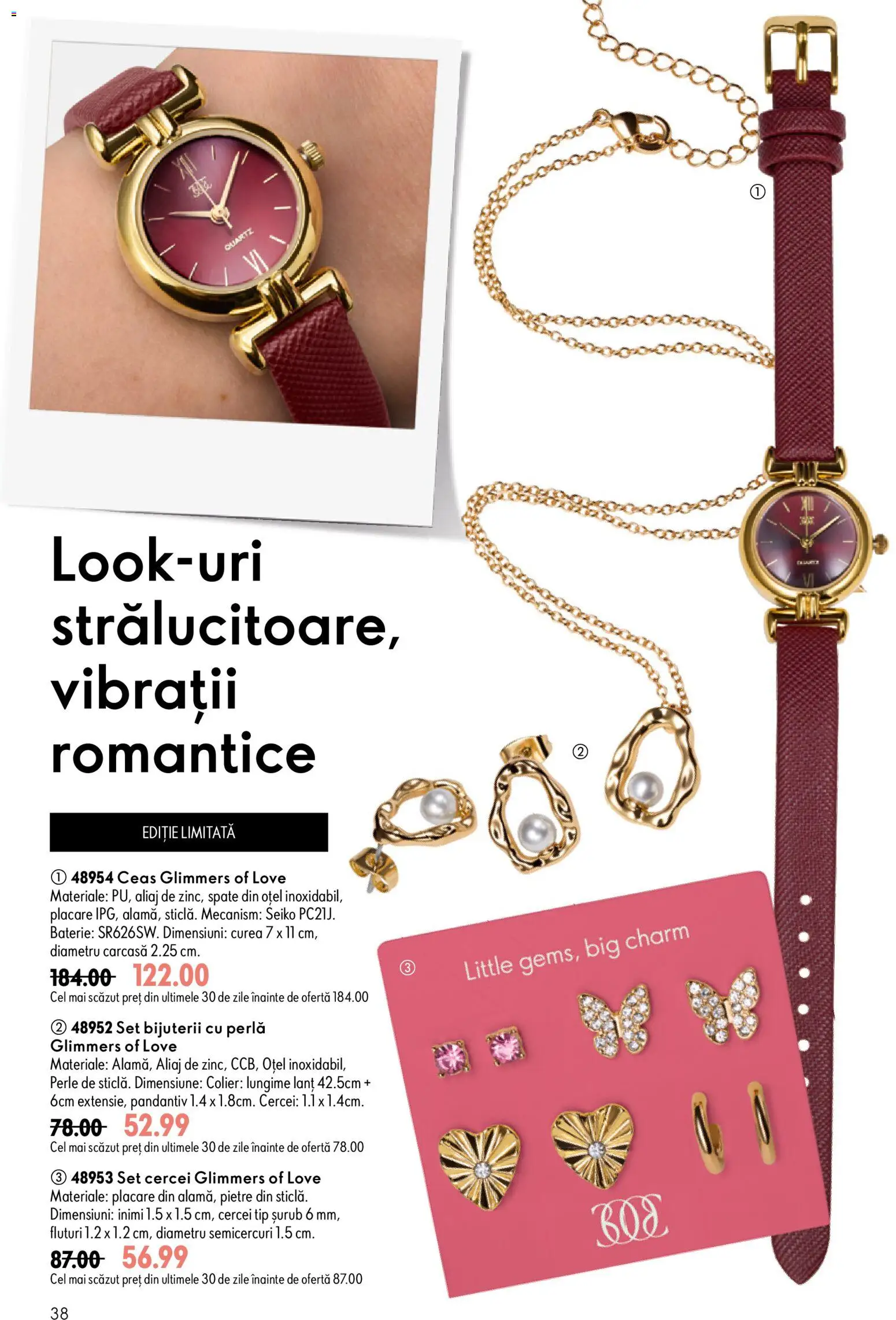 Catalog Oriflame 17 Iunie - 6 Iulie 2026 | Pagina 38 | Produse: Ceas, Carcasă, Cercei, Baterie