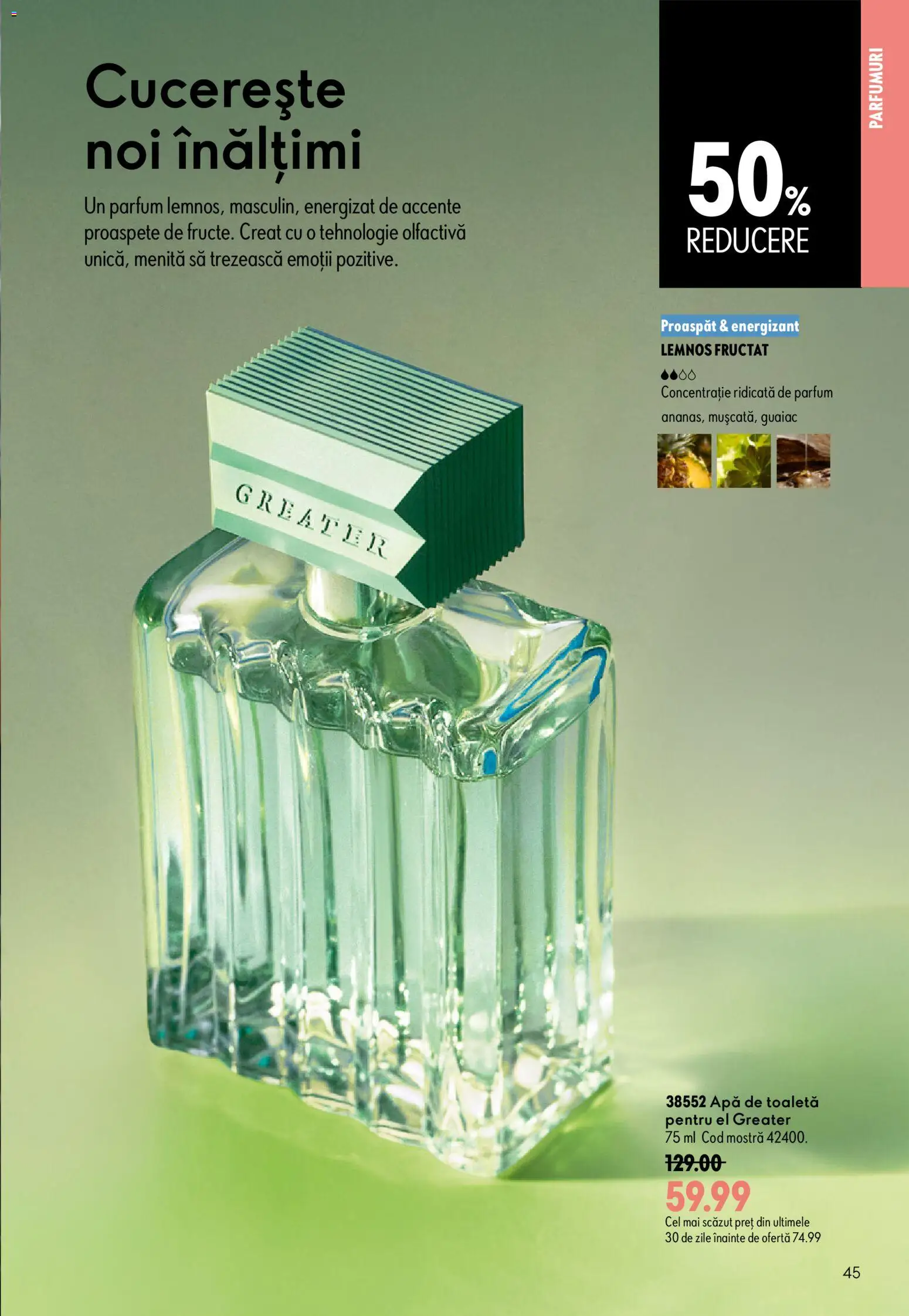 Catalog Oriflame 17 Iunie - 6 Iulie 2026 | Pagina 45 | Produse: Toaletă, Parfum, Apă de toaletă, Apă