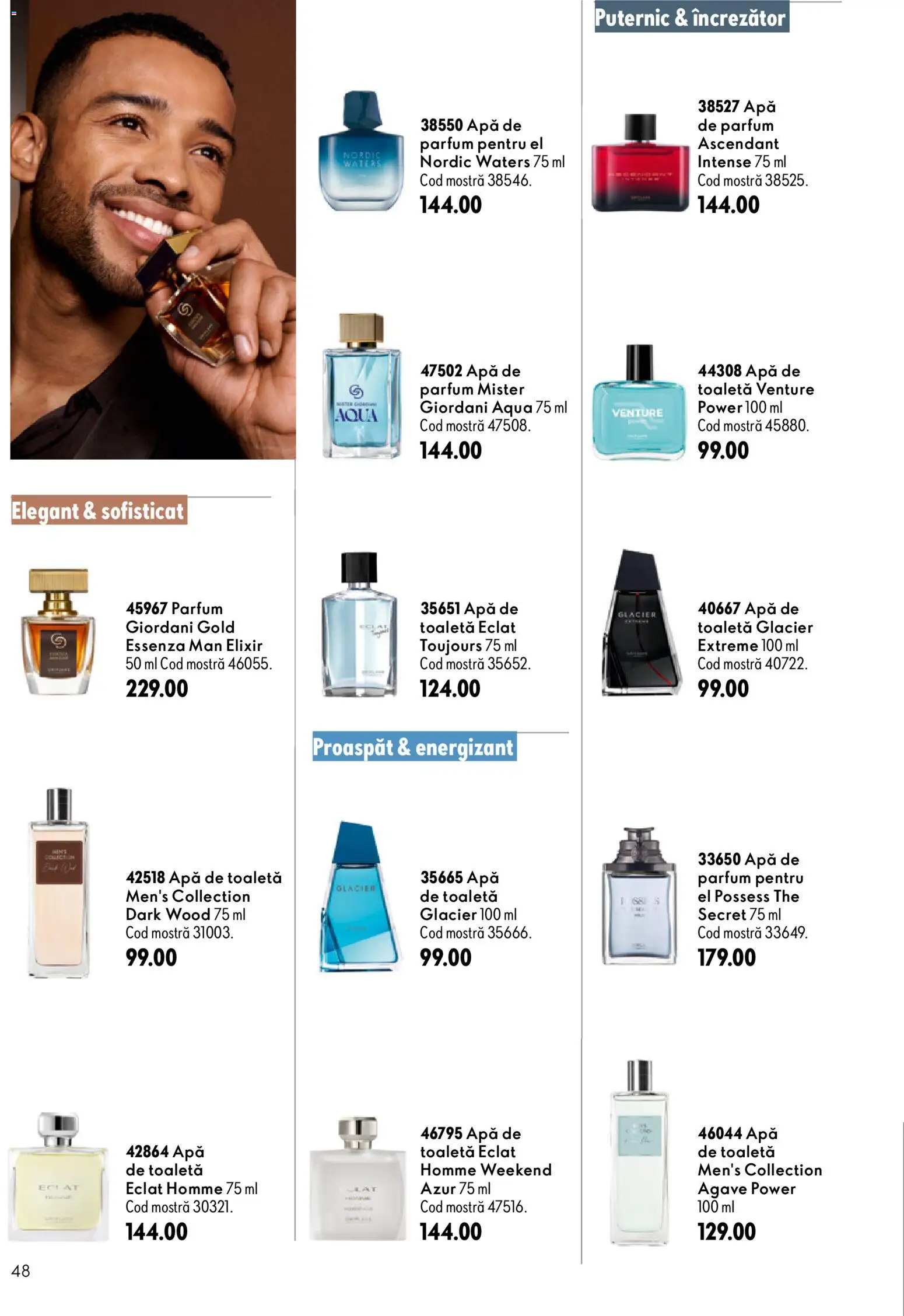 Catalog Oriflame 17 Iunie - 6 Iulie 2026 | Pagina 48 | Produse: Apă de parfum, Elixir, Parfum, Apă de toaletă
