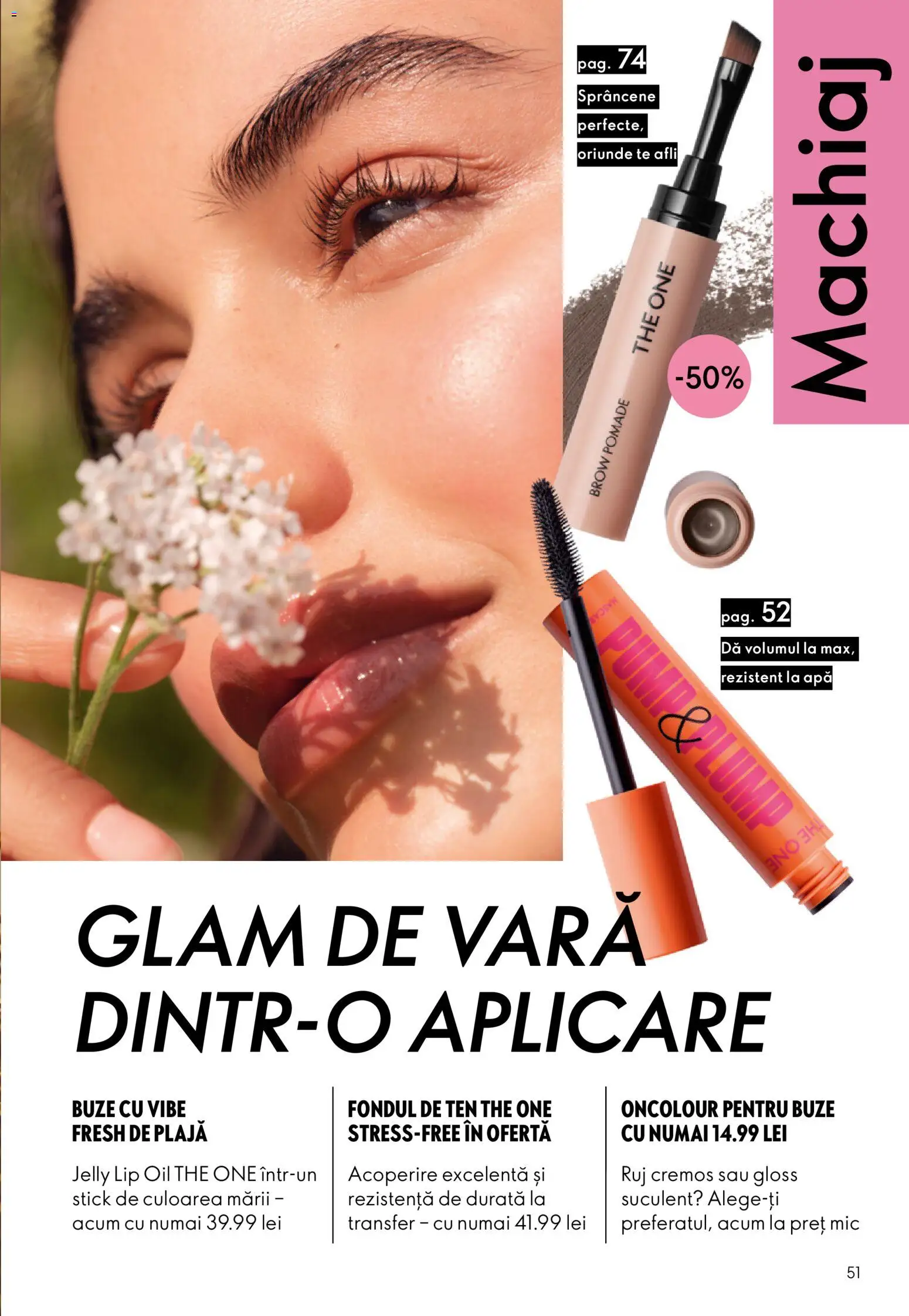 Catalog Oriflame 17 Iunie - 6 Iulie 2026 | Pagina 51 | Produse: Machiaj, Ruj, Apă