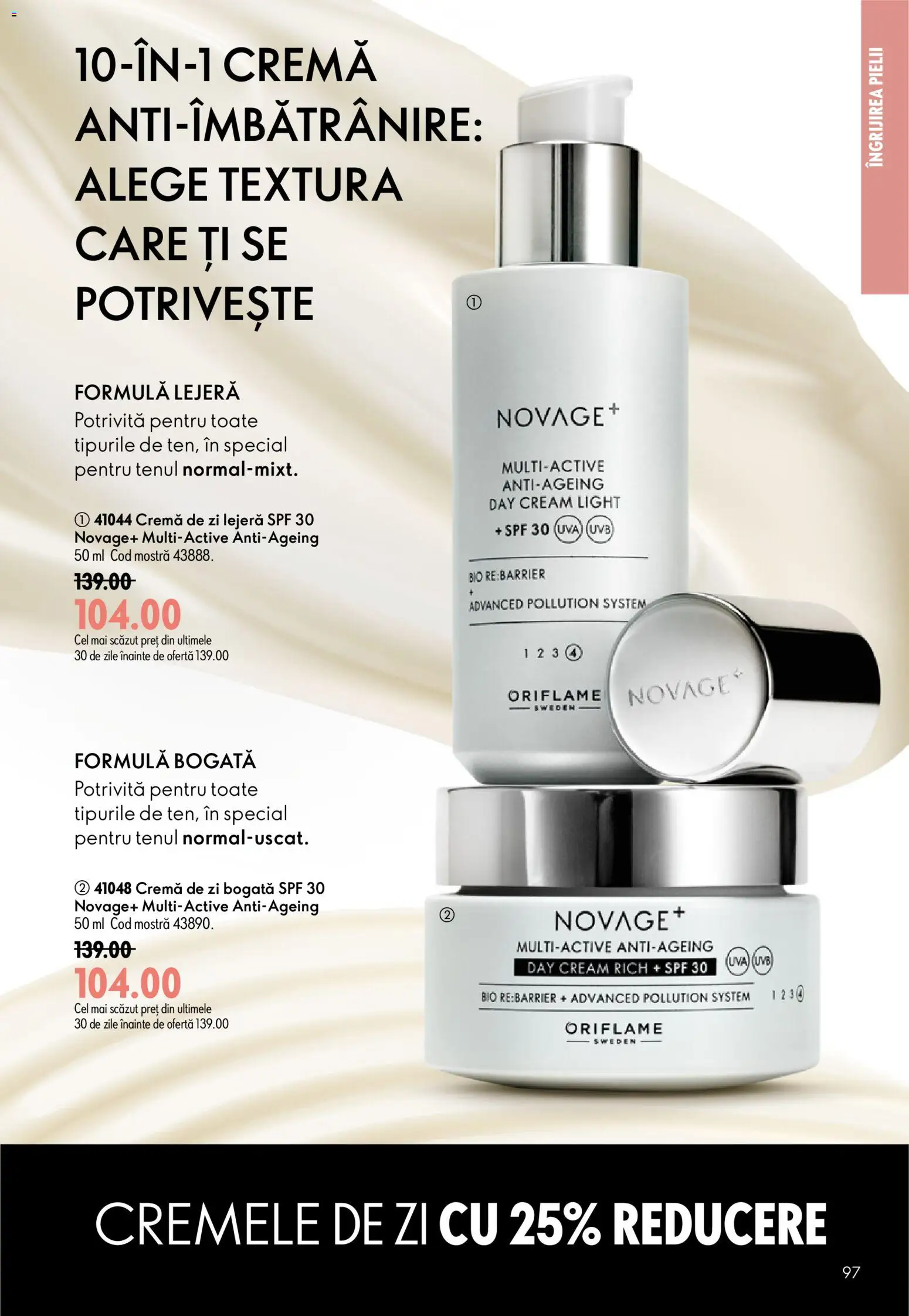 Catalog Oriflame 17 Iunie - 6 Iulie 2026 | Pagina 97 | Produse: Şerit ödül, Cremă de zi, Cremă