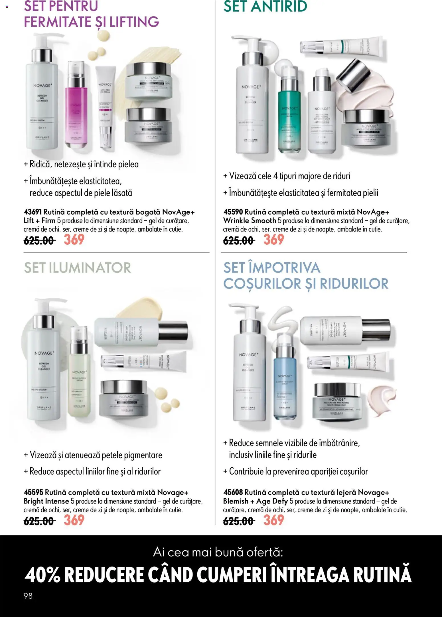 Catalog Oriflame 17 Iunie - 6 Iulie 2026 | Pagina 98 | Produse: Gel de curățare, Iluminator, Cremă