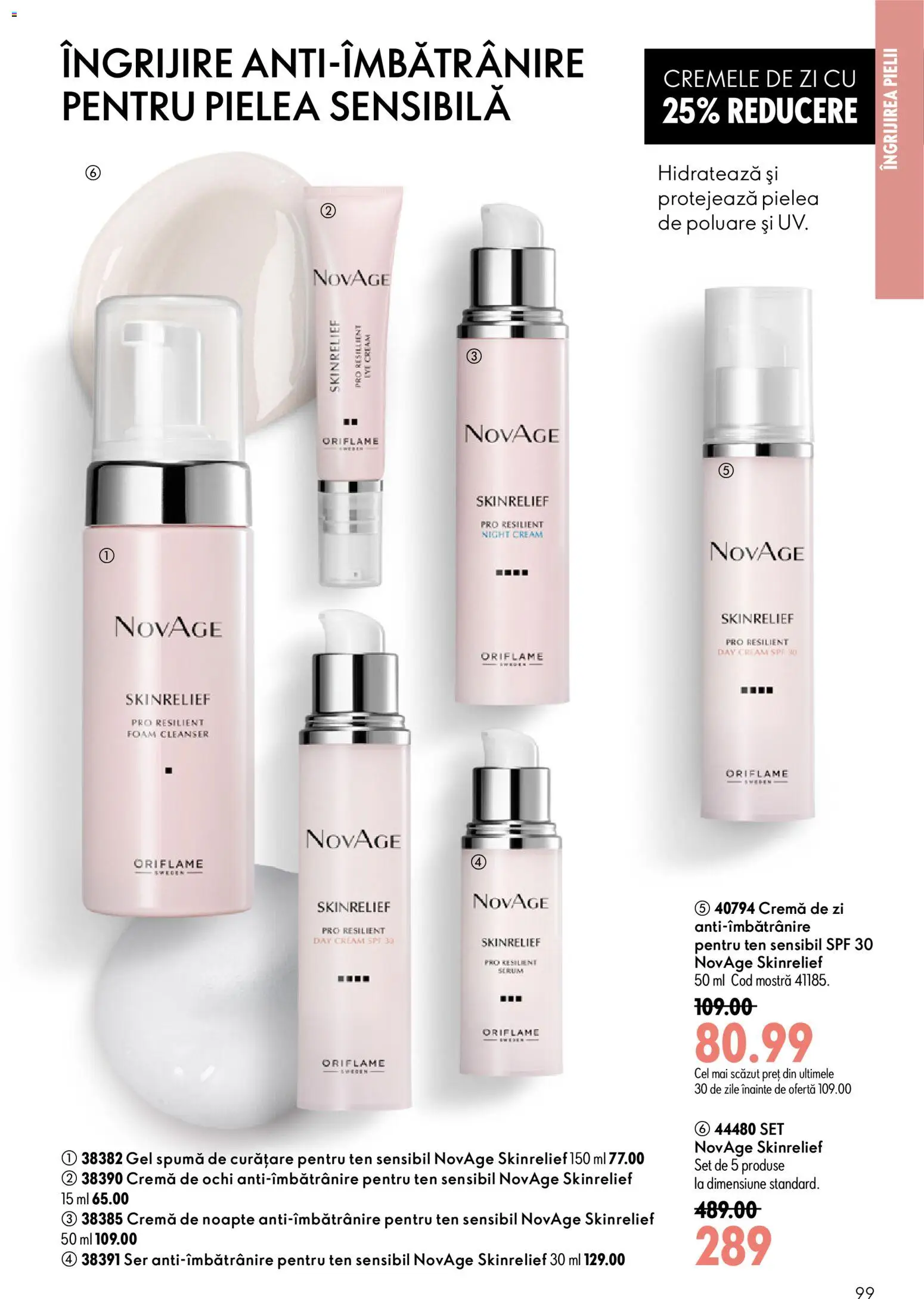 Catalog Oriflame 17 Iunie - 6 Iulie 2026 | Pagina 99 | Produse: Cremă de zi, Cremă de noapte, Cremă