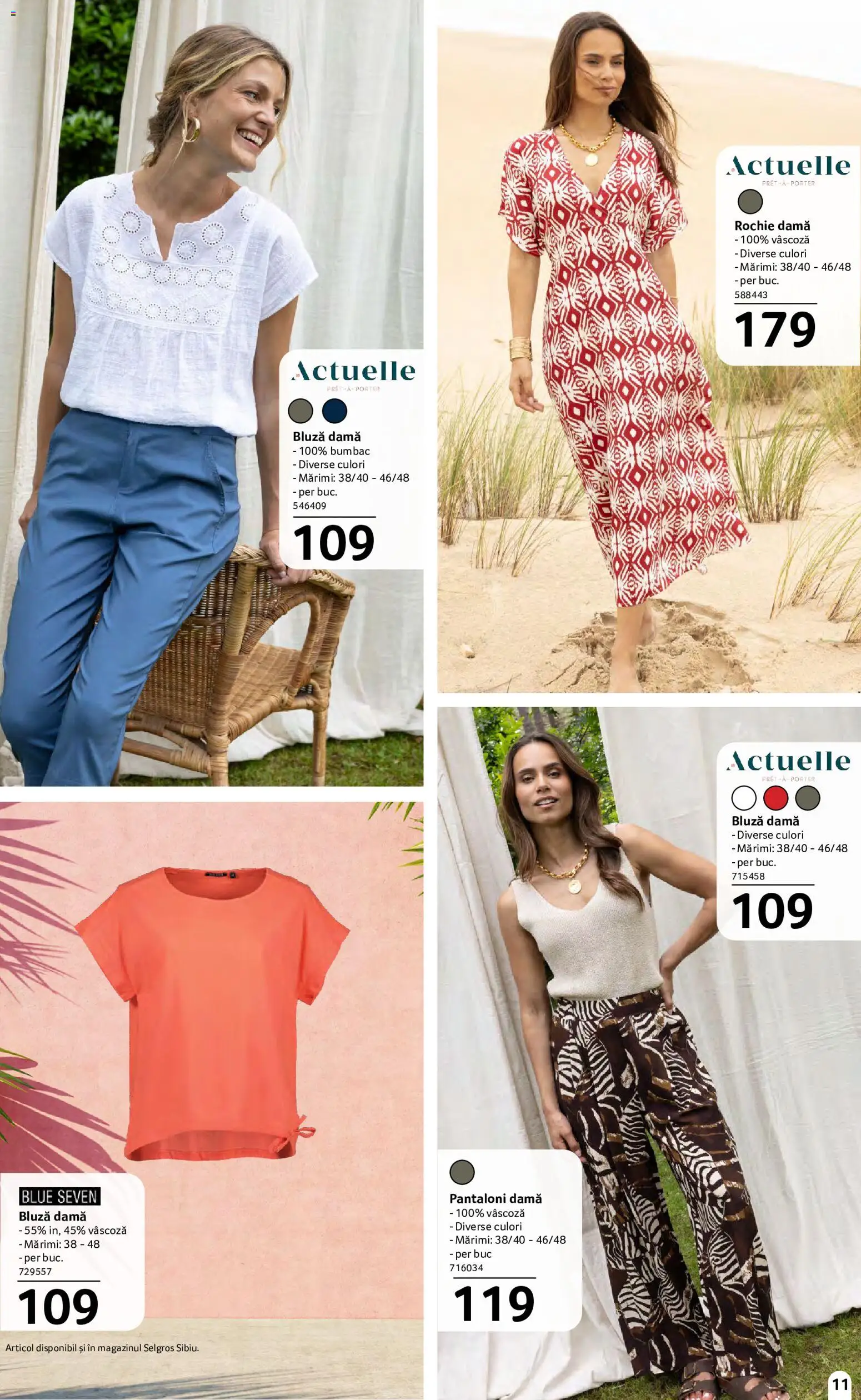 Catalog Selgros 15 Mai - 10 Iunie 2026 | Pagina 11 | Produse: Rochie, Bluză, Pantaloni