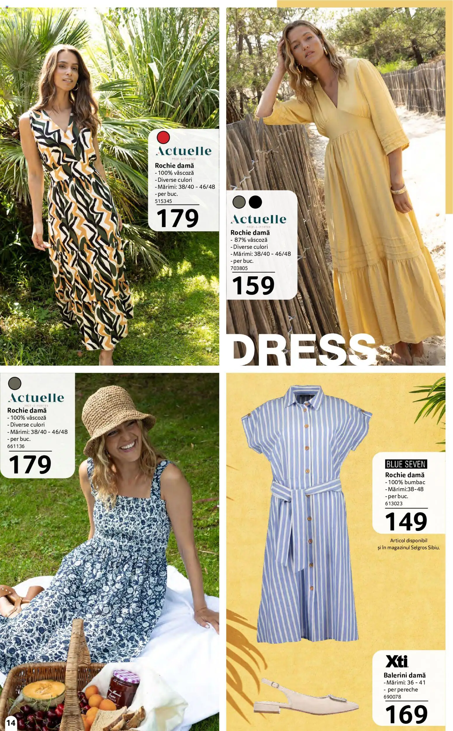 Catalog Selgros 15 Mai - 10 Iunie 2026 | Pagina 14 | Produse: Rochie, Balerini