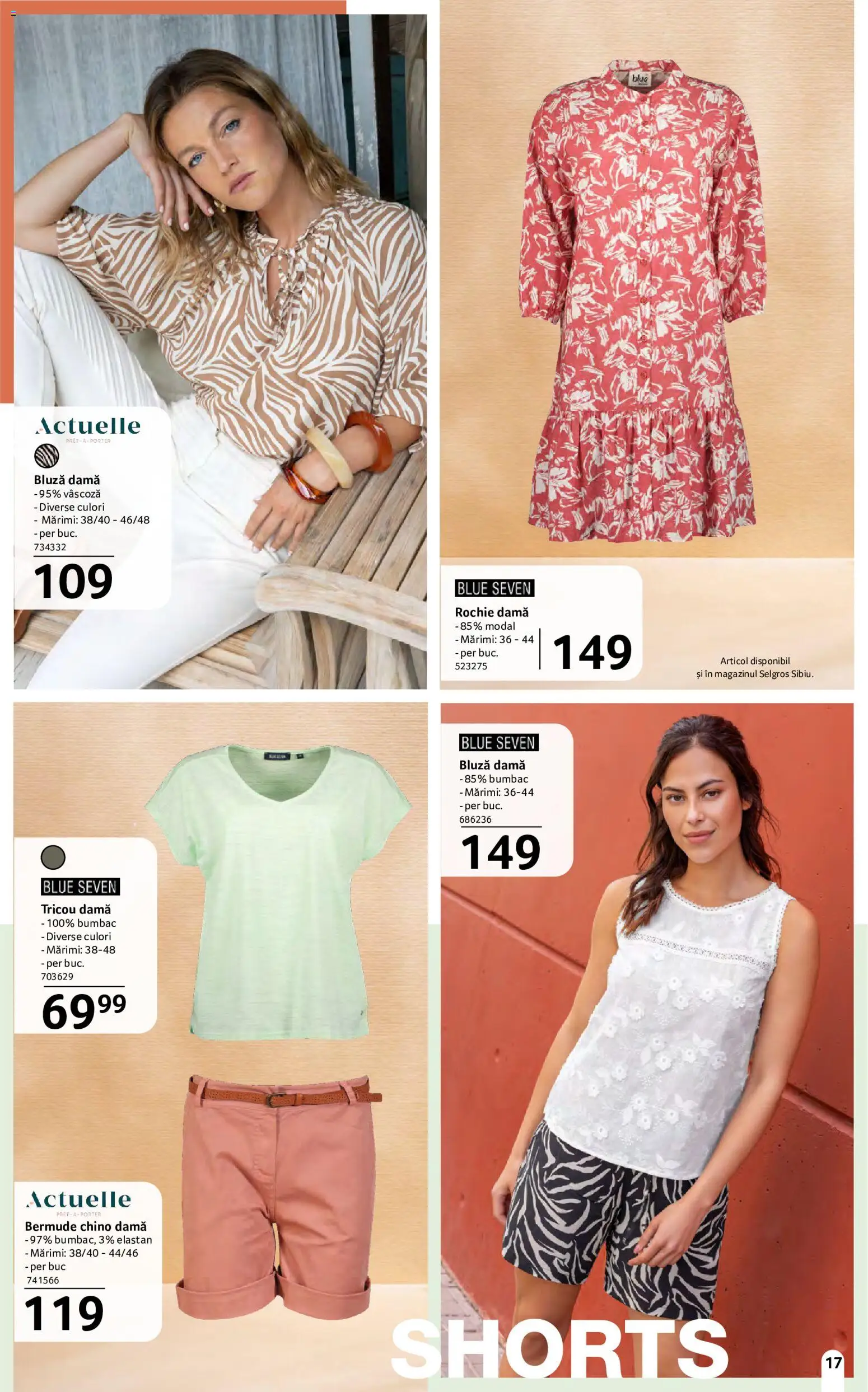 Catalog Selgros 15 Mai - 10 Iunie 2026 | Pagina 17 | Produse: Rochie, Tricou, Bluză