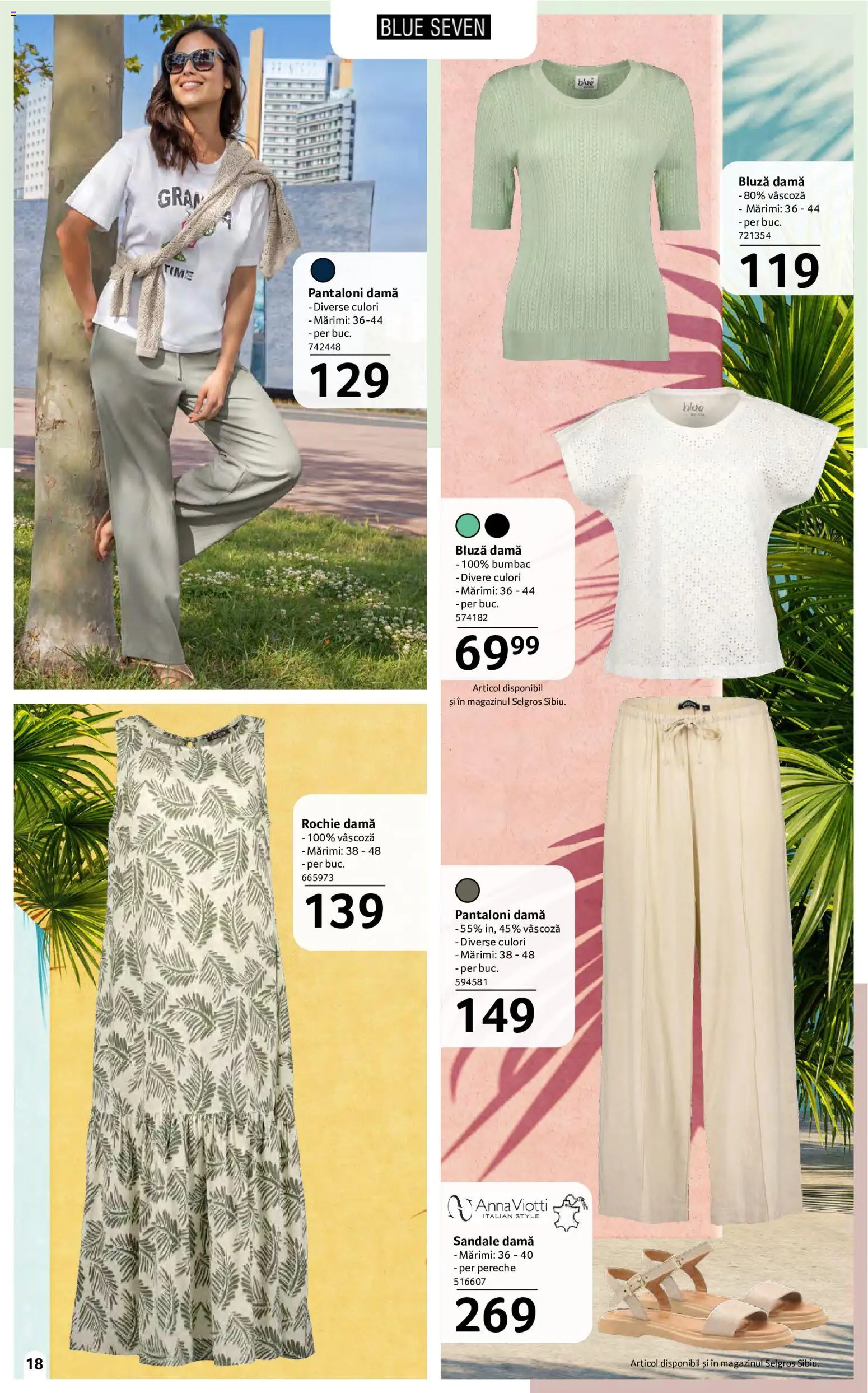 Catalog Selgros 15 Mai - 10 Iunie 2026 | Pagina 18 | Produse: Delgeç, Rochie, Bluză, Sandale