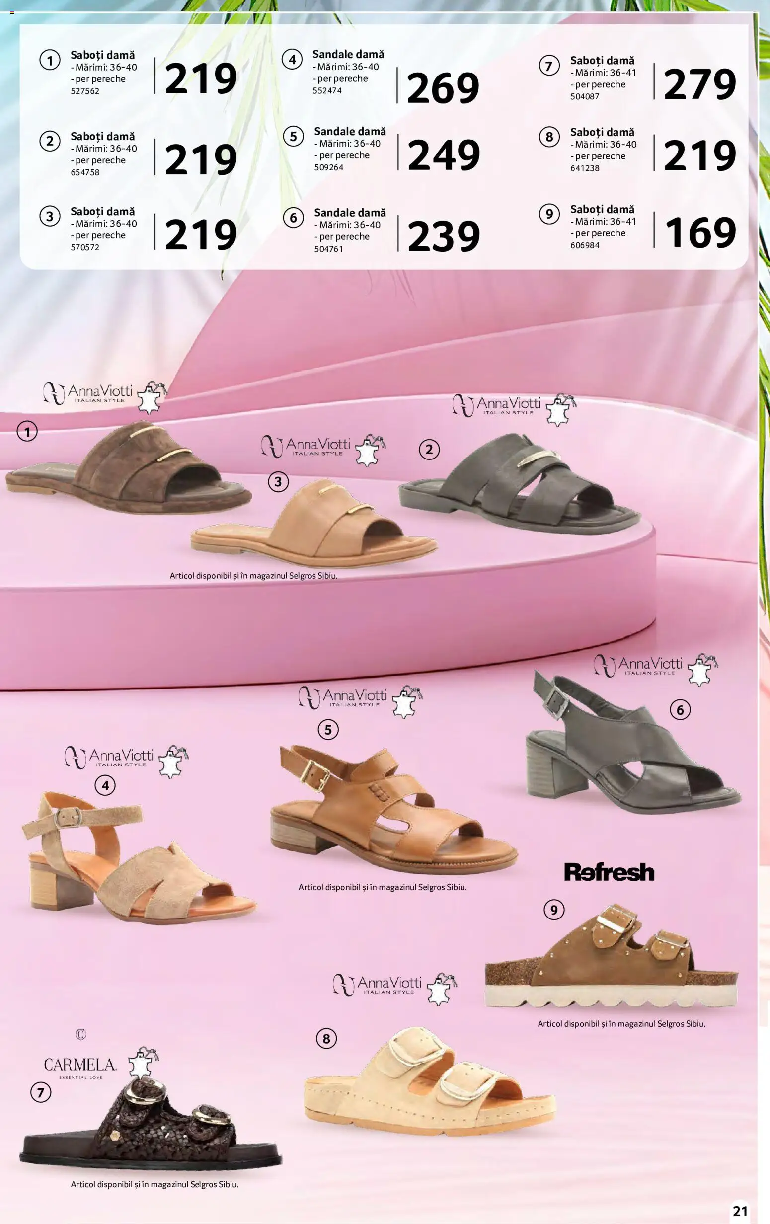 Catalog Selgros 15 Mai - 10 Iunie 2026 | Pagina 21 | Produse: Delgeç, Sandale