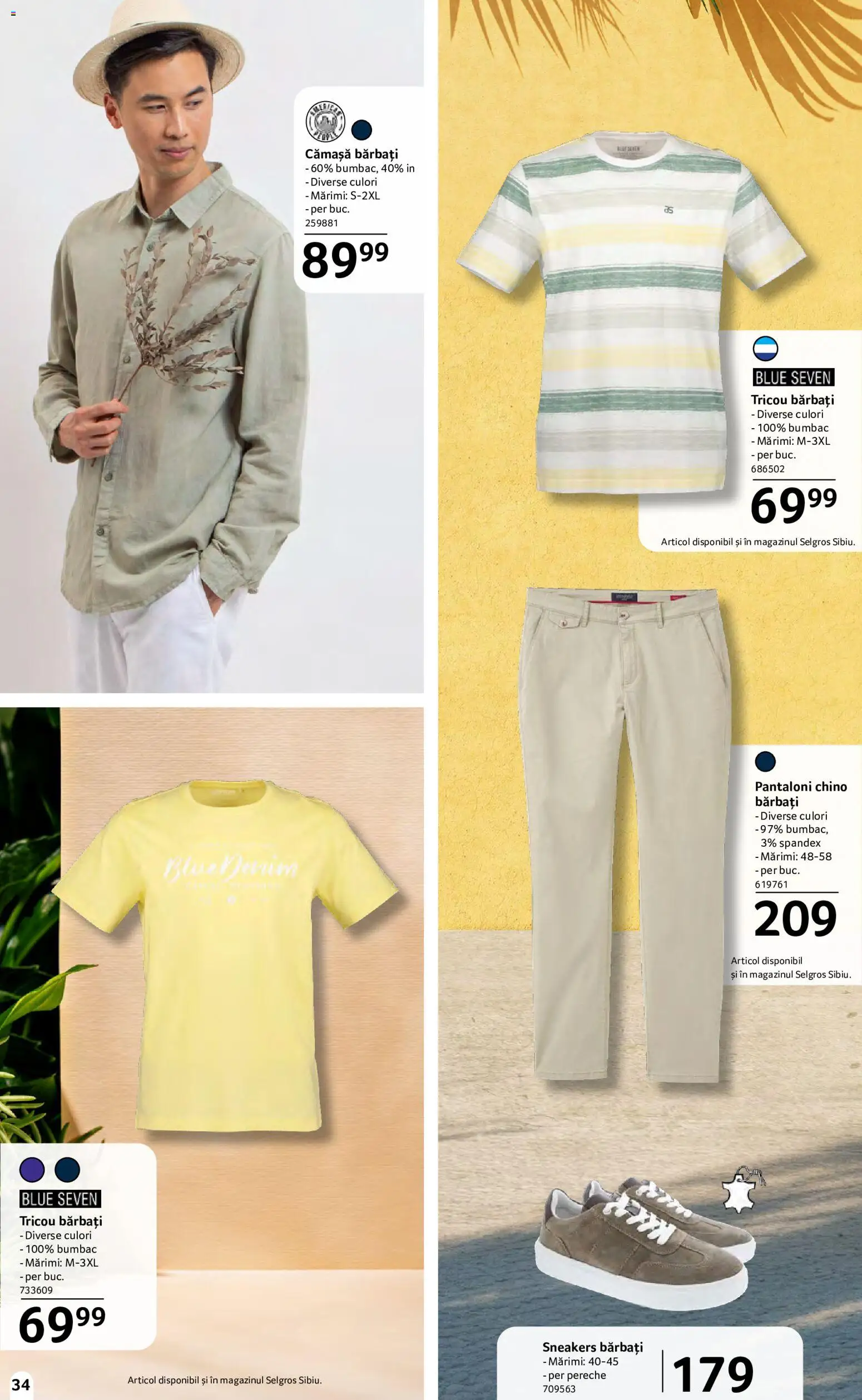 Catalog Selgros 15 Mai - 10 Iunie 2026 | Pagina 34 | Produse: Tricou, Pantaloni