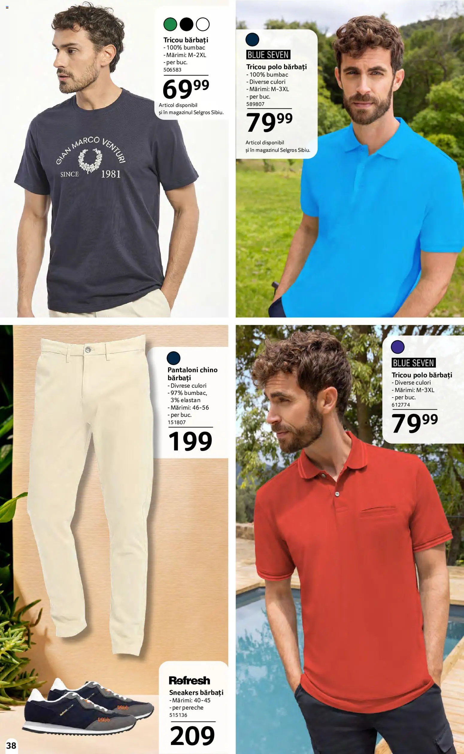 Catalog Selgros 15 Mai - 10 Iunie 2026 | Pagina 38 | Produse: Tricou, Pantaloni