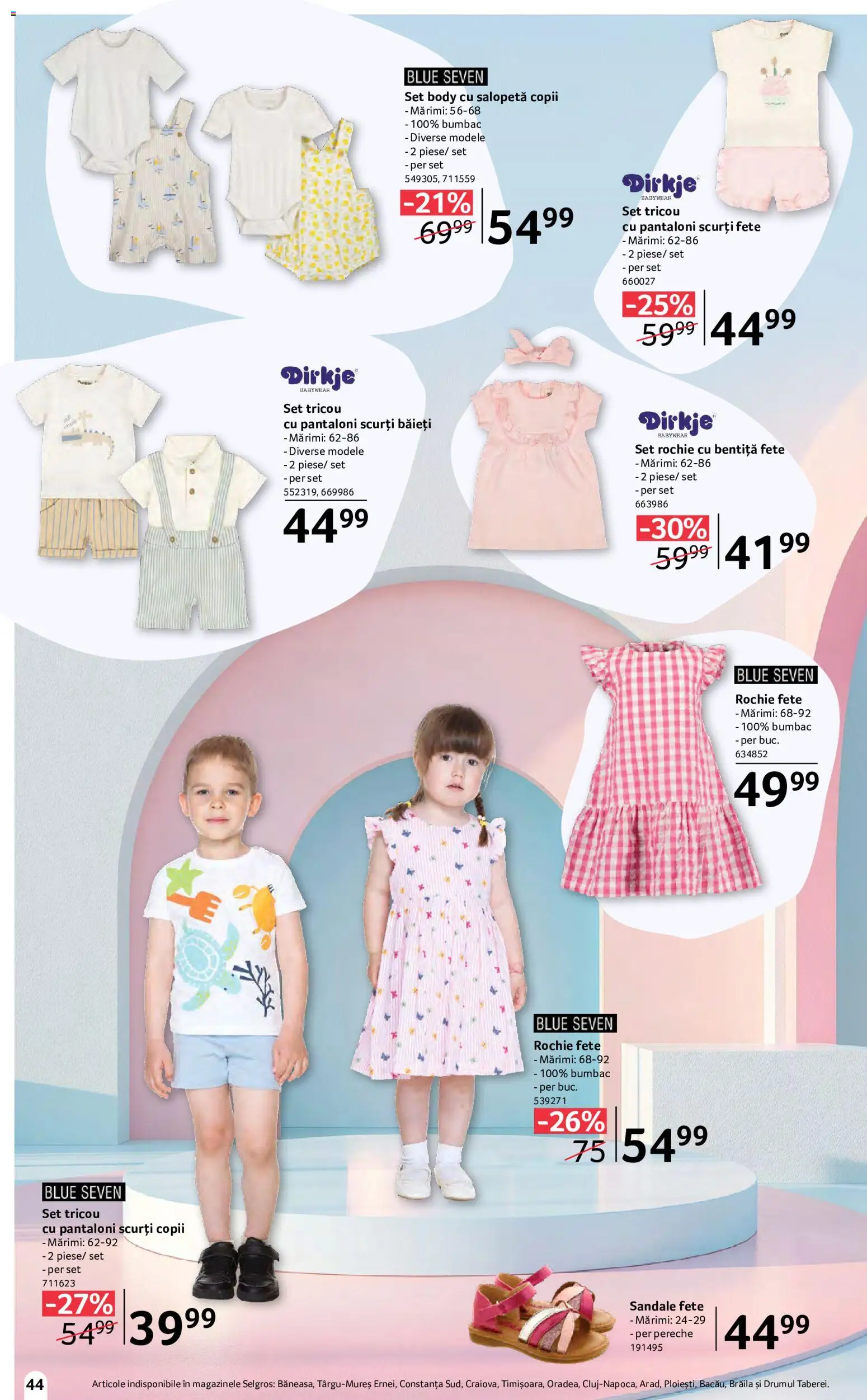 Catalog Selgros 15 Mai - 10 Iunie 2026 | Pagina 44 | Produse: Rochie, Body, Pantaloni, Sandale