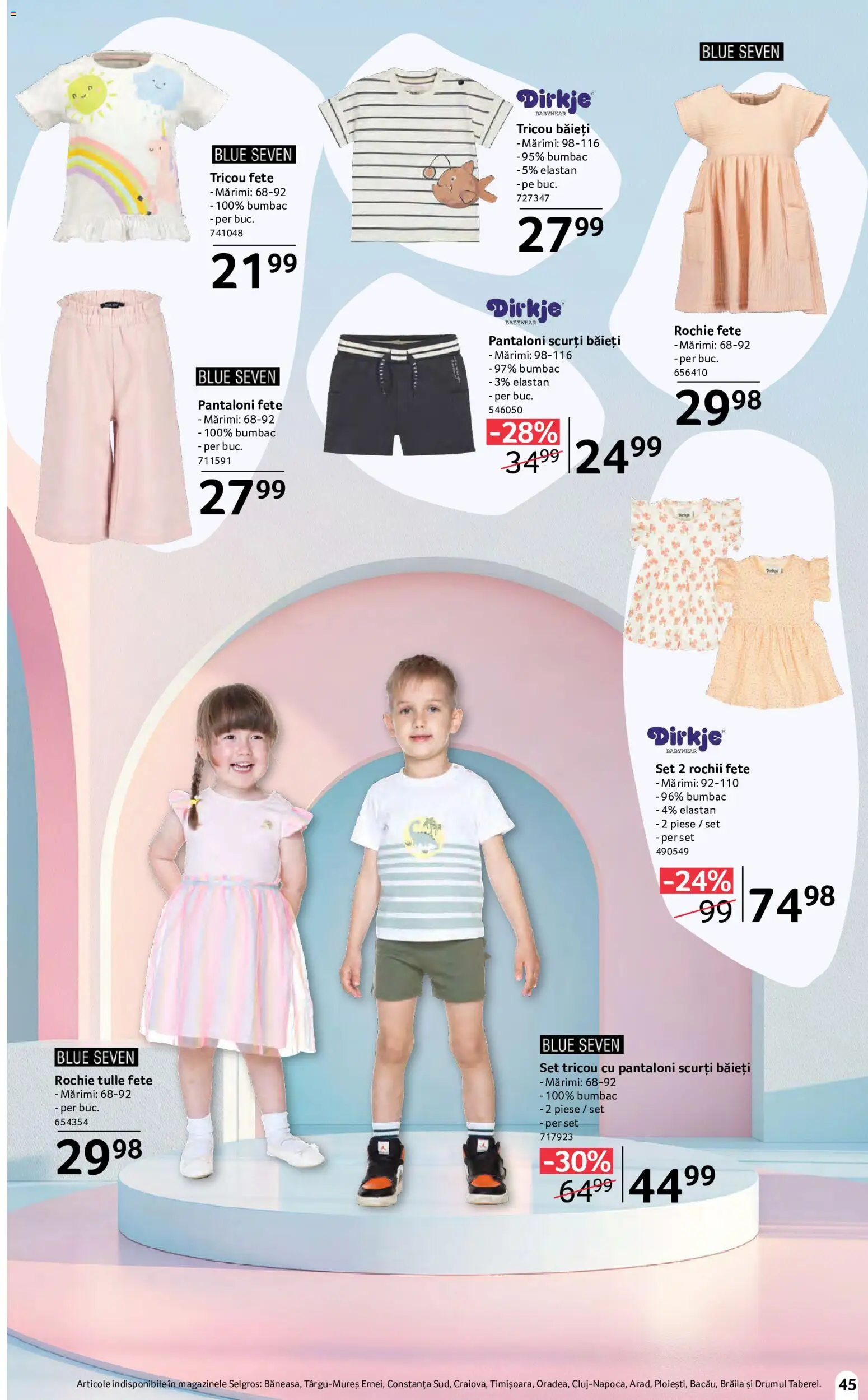 Catalog Selgros 15 Mai - 10 Iunie 2026 | Pagina 45 | Produse: Rochie, Tricou, Pantaloni, Pantaloni scurți