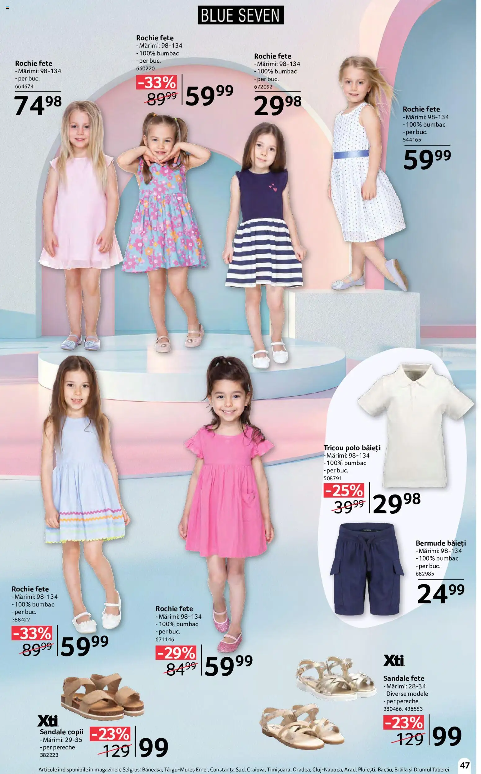 Catalog Selgros 15 Mai - 10 Iunie 2026 | Pagina 47 | Produse: Rochie, Tricou, Sandale