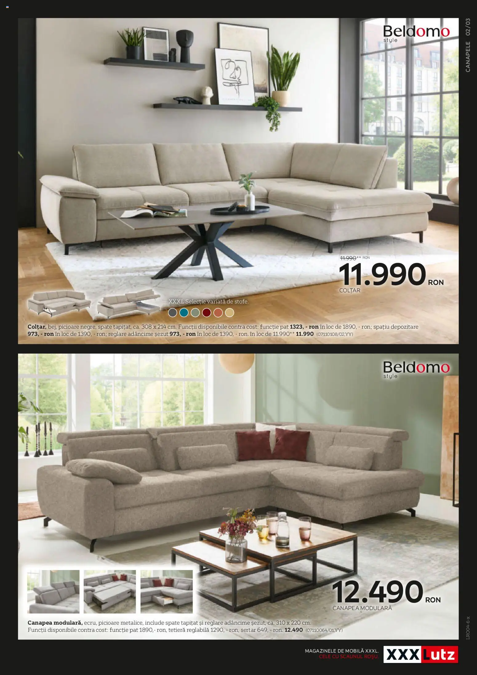 Catalog XXXLutz 14 Mai - 30 Decembrie 2026 | Pagina 3 | Produse: Delgeç, Pat, Canapea, Colțar