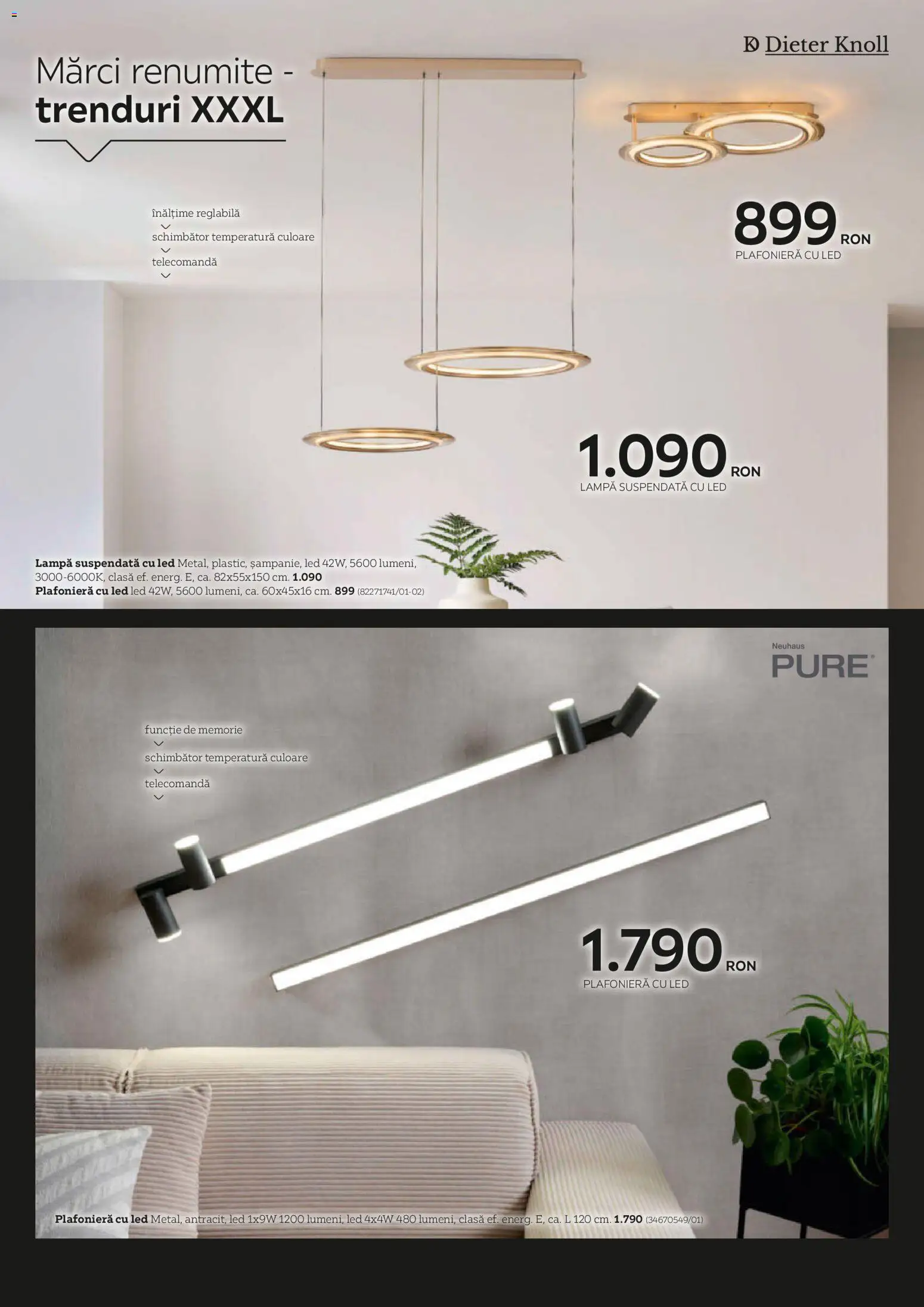 Catalog XXXLutz 14 Mai - 30 Decembrie 2026 | Pagina 38 | Produse: Memorie, Plafonieră, Babak, Lampă