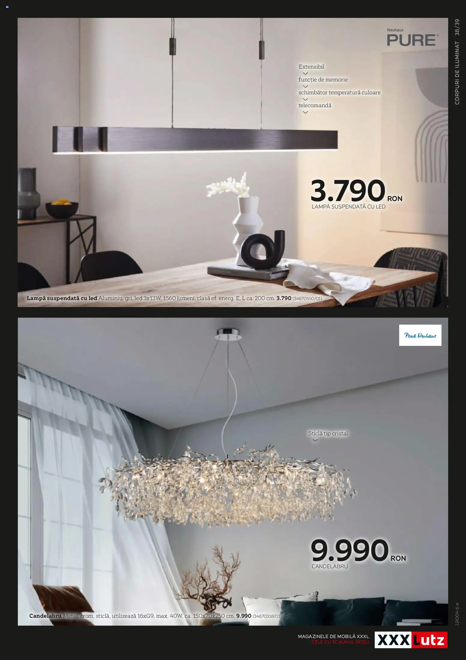 Catalog XXXLutz 14 Mai - 30 Decembrie 2026 | Pagina 39 | Produse: Memorie, Babak, Lampă