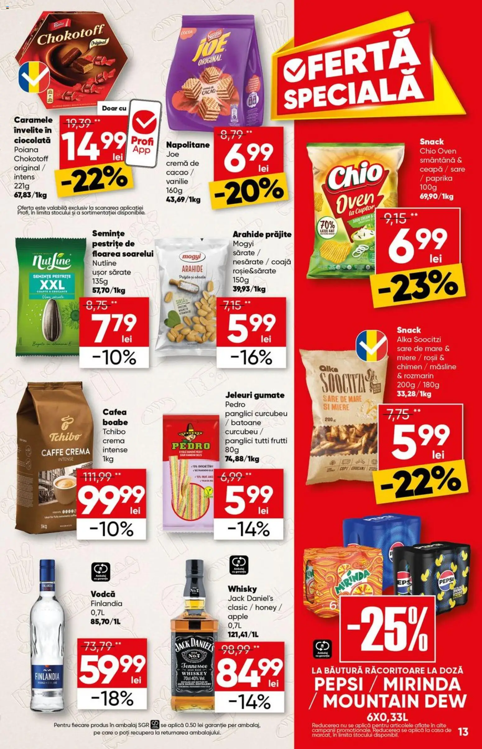 Catalog Profi 13 - 25 Mai 2026 | Pagina 13 | Produse: Măsline, Cacao, Bant, Caramele