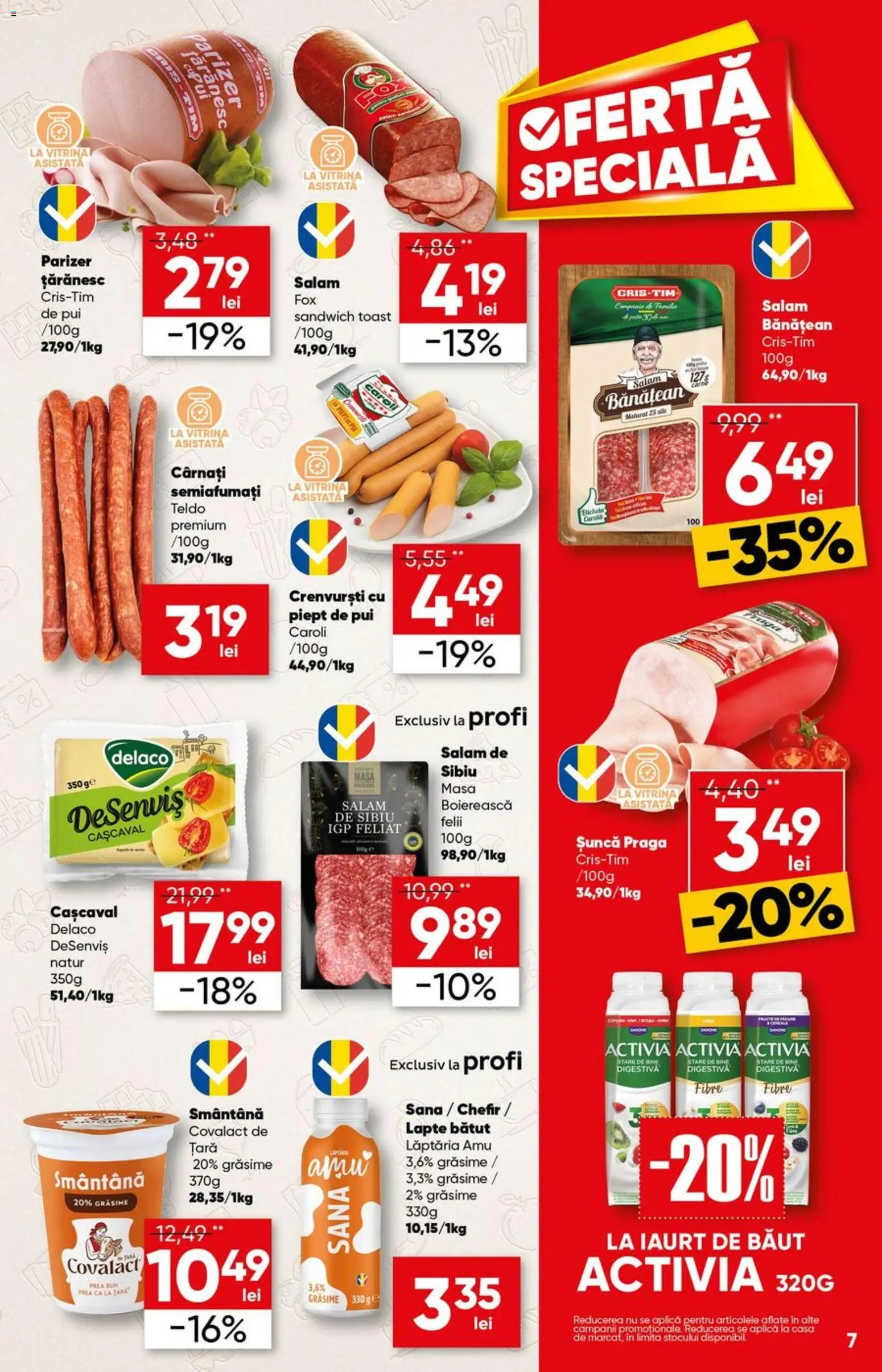 Catalog Profi 13 - 25 Mai 2026 | Pagina 7 | Produse: Cașcaval, Lapte, Iaurt, Parizer