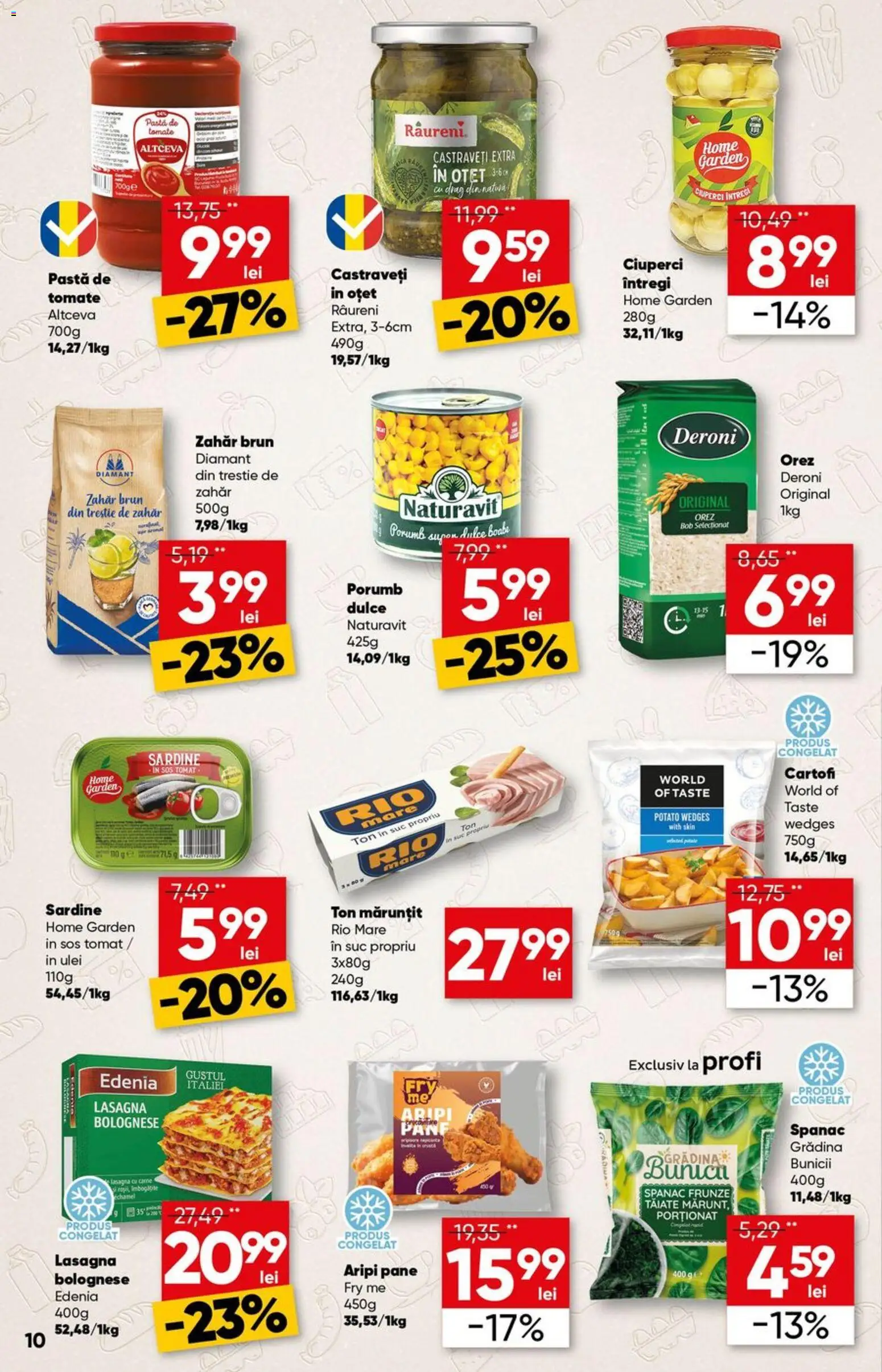 Catalog Profi 13 - 25 Mai 2026 | Pagina 10 | Produse: Lasagna, Suc, Porumb, Sos