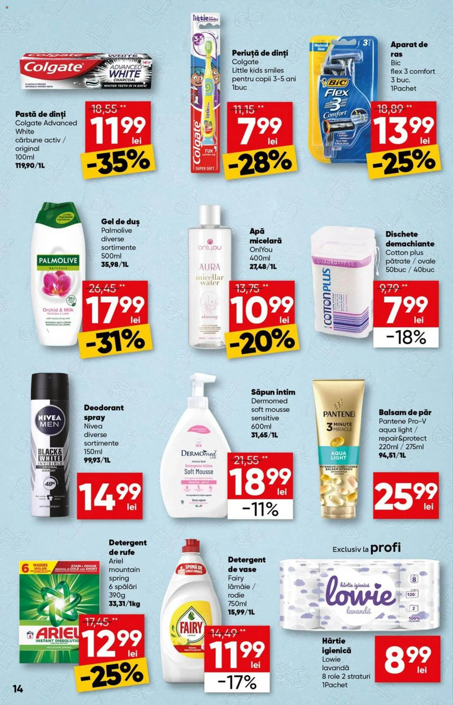Catalog Profi 13 - 25 Mai 2026 | Pagina 14 | Produse: Role, Duș, Balsam de păr, Deodorant