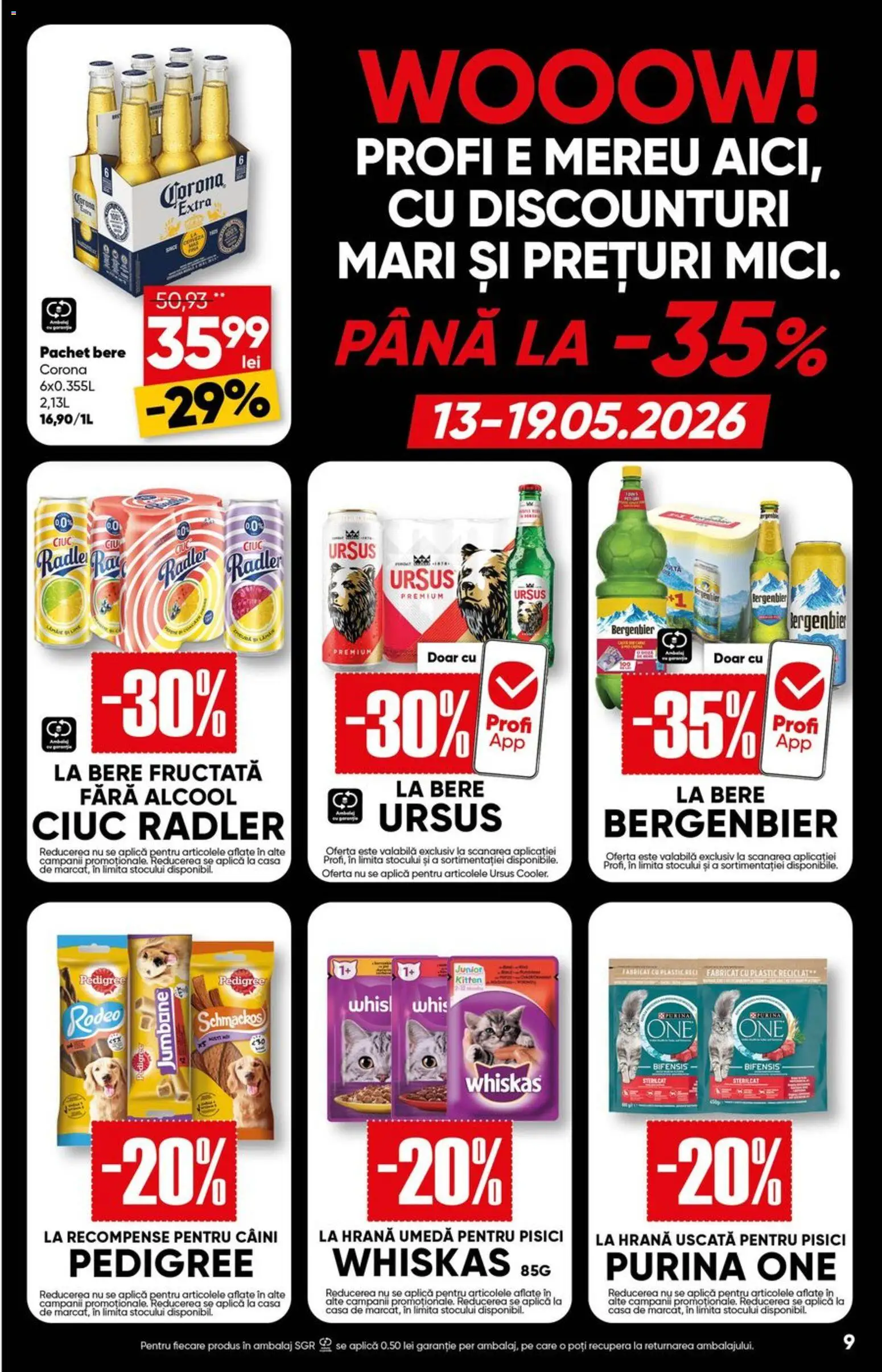 Catalog Profi 13 - 25 Mai 2026 | Pagina 9 | Produse: Bere, Plastik Kulübe