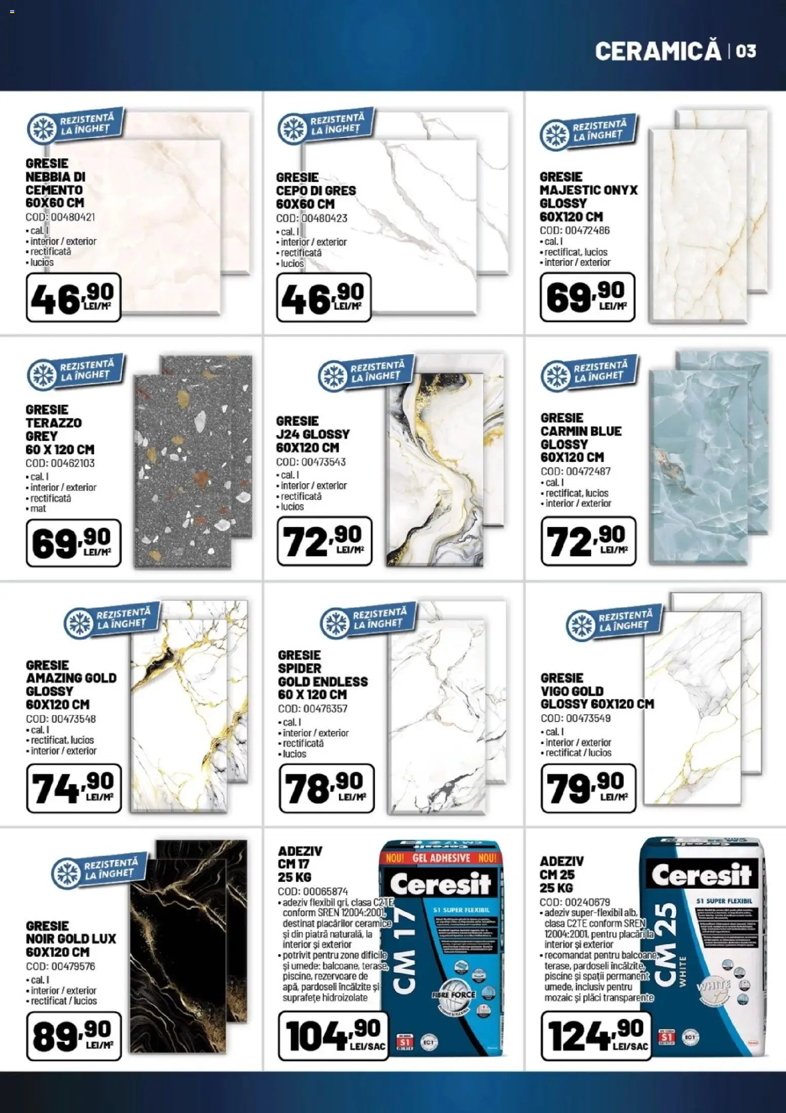 Catalog Ambient 26 Mai - 29 Iunie 2026 | Pagina 3 | Produse: Gresie, Adeziv
