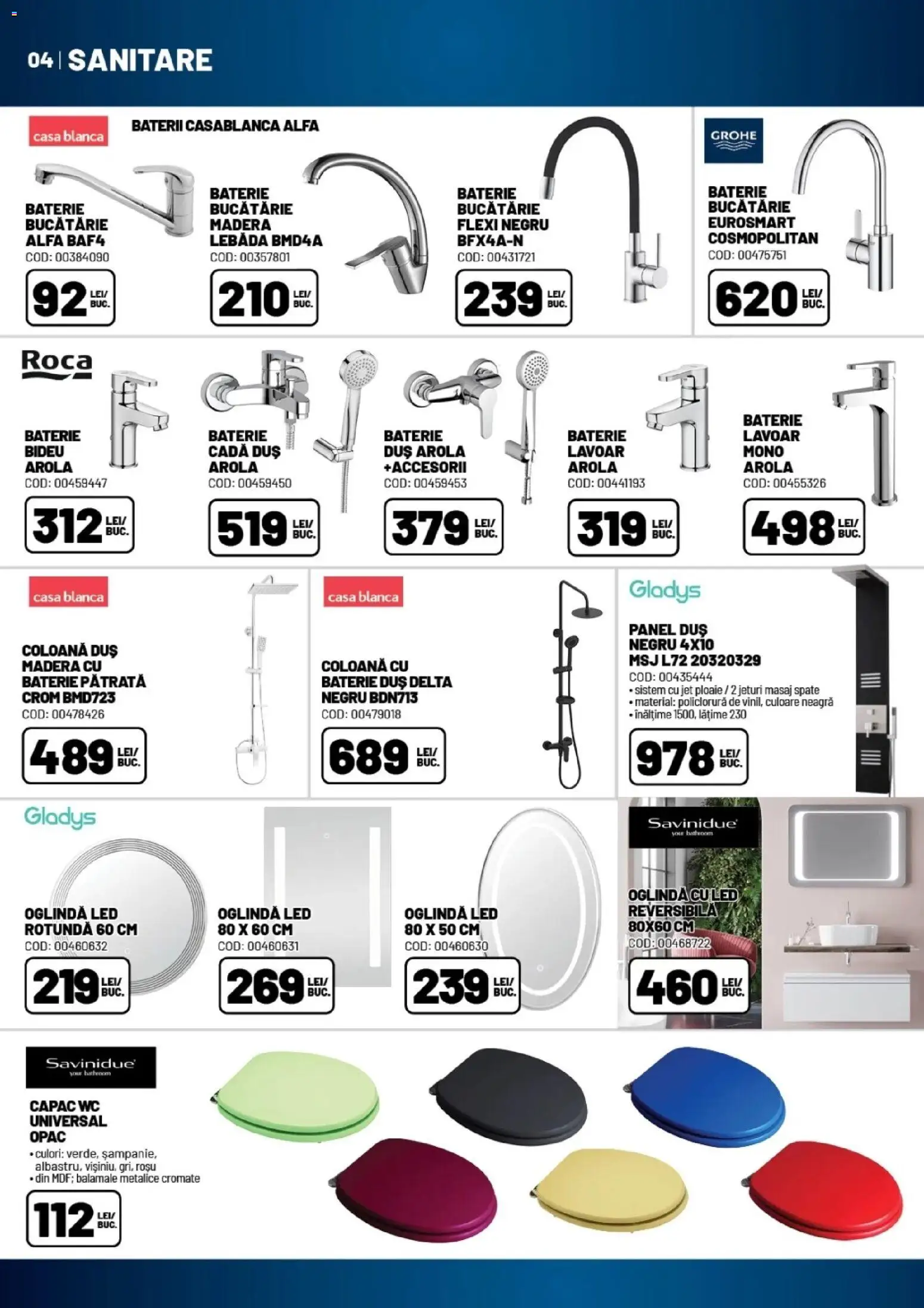 Catalog Ambient 26 Mai - 29 Iunie 2026 | Pagina 4 | Produse: Raptiye, Lavoar, Duș, Oglindă