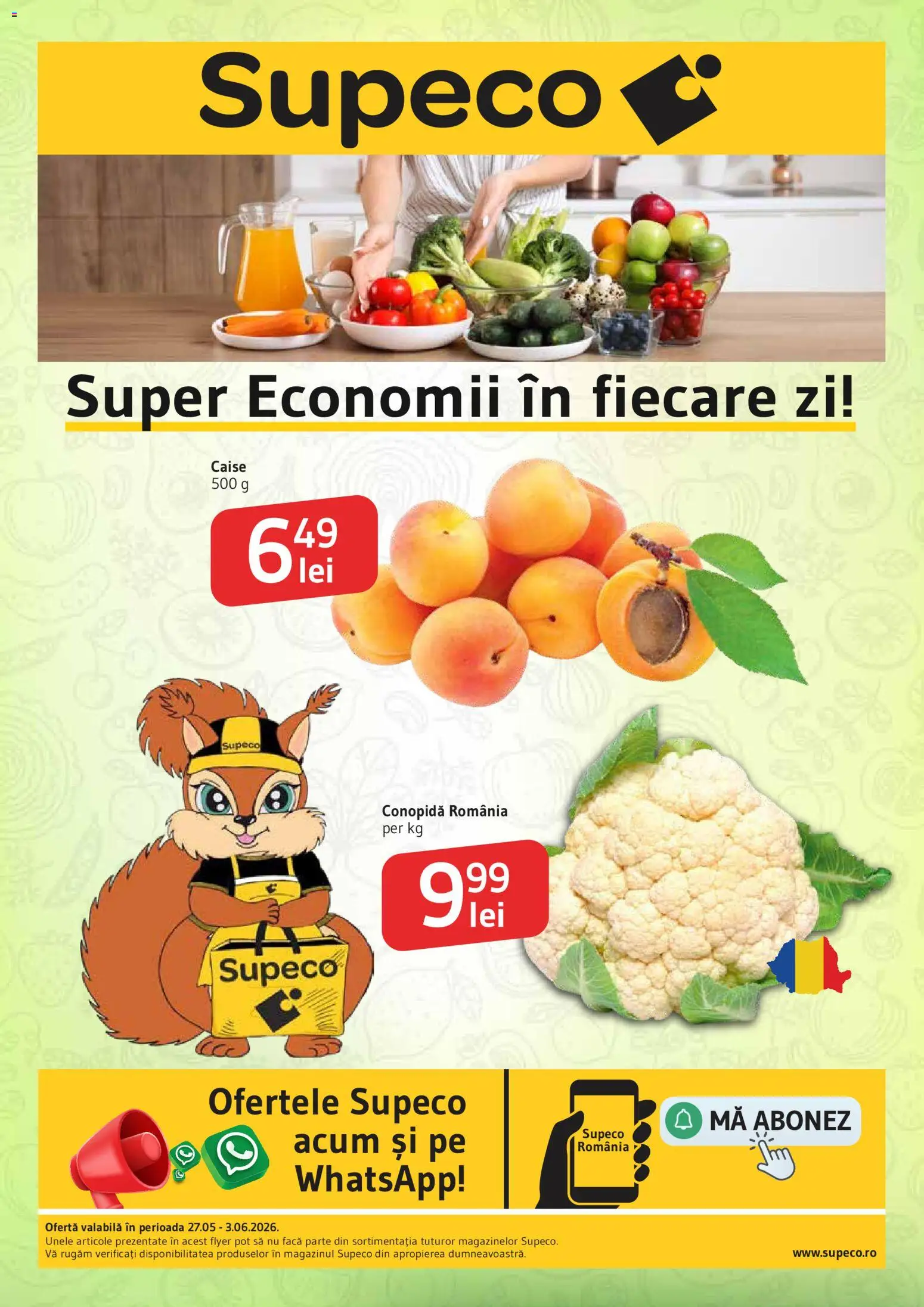 Catalog Supeco 27 Mai - 2 Iunie 2026 | Pagina 1 | Produse: Conopidă, Ahtapot