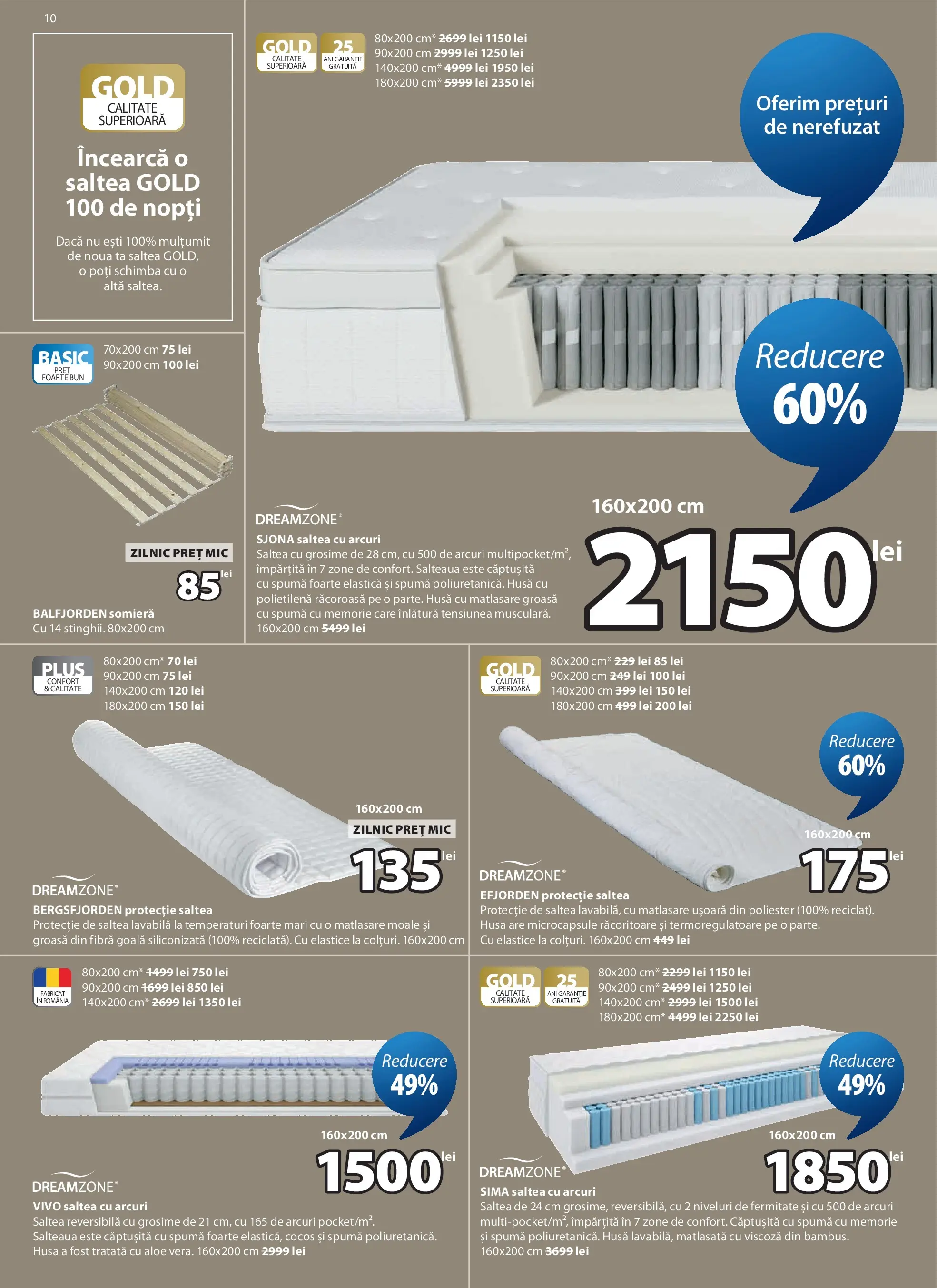 Catalog JYSK 27 Mai - 24 Iunie 2026 | Pagina 10 | Produse: Memorie, Saltea, Türk kahvesi öğütme değirmeni