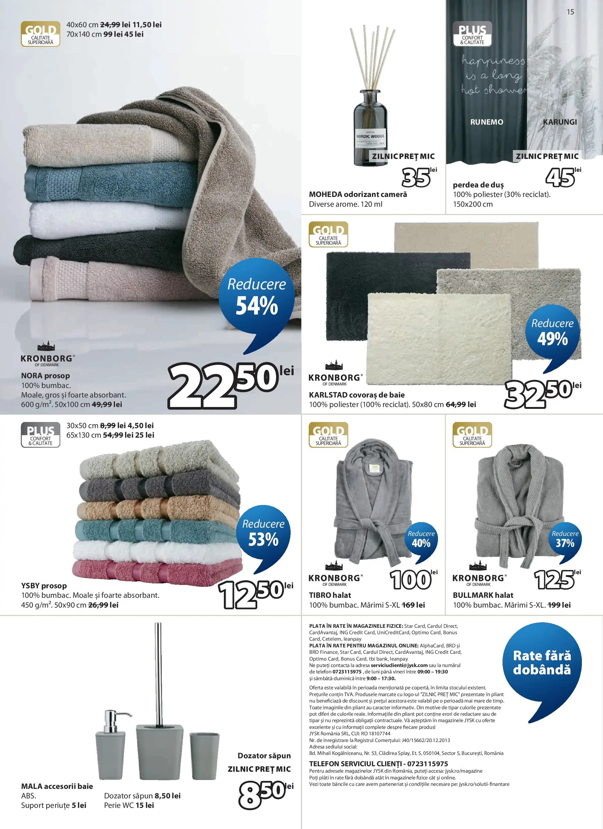 Catalog JYSK 27 Mai - 24 Iunie 2026 | Pagina 15 | Produse: Cameră, Duș, Perie, Săpun