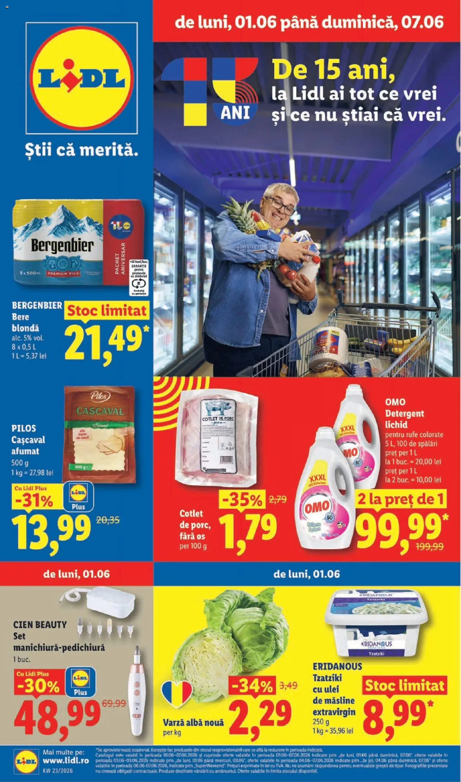 Catalog LIDL 1 - 6 Iunie 2026 | Pagina 1 | Produse: Toplar, Lait de coco, Cașcaval, Detergent