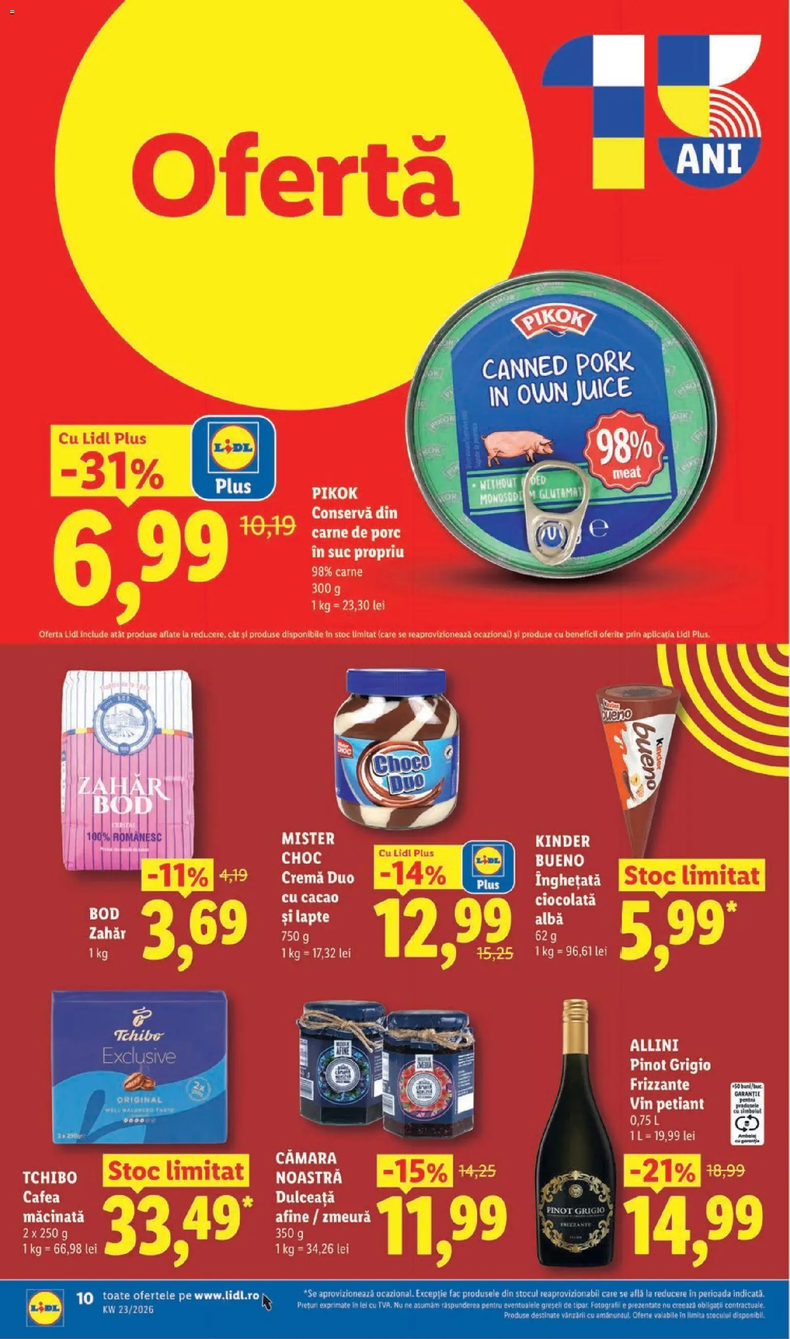 Catalog LIDL 1 - 6 Iunie 2026 | Pagina 10 | Produse: Afine, Cafea, Ciocolată, Cacao