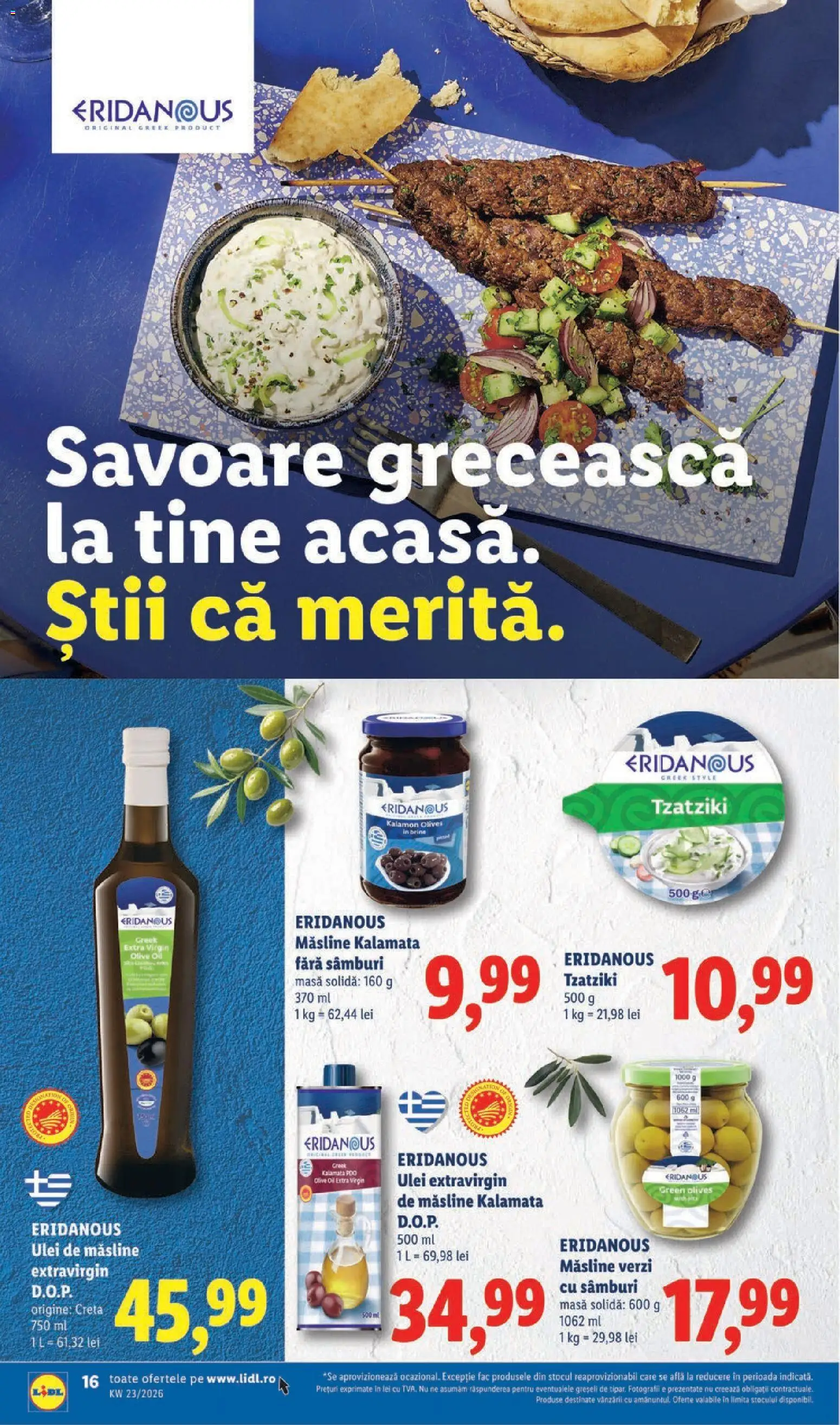 Catalog LIDL 1 - 6 Iunie 2026 | Pagina 16 | Produse: Delgeç, Masă, Măsline, Ulei