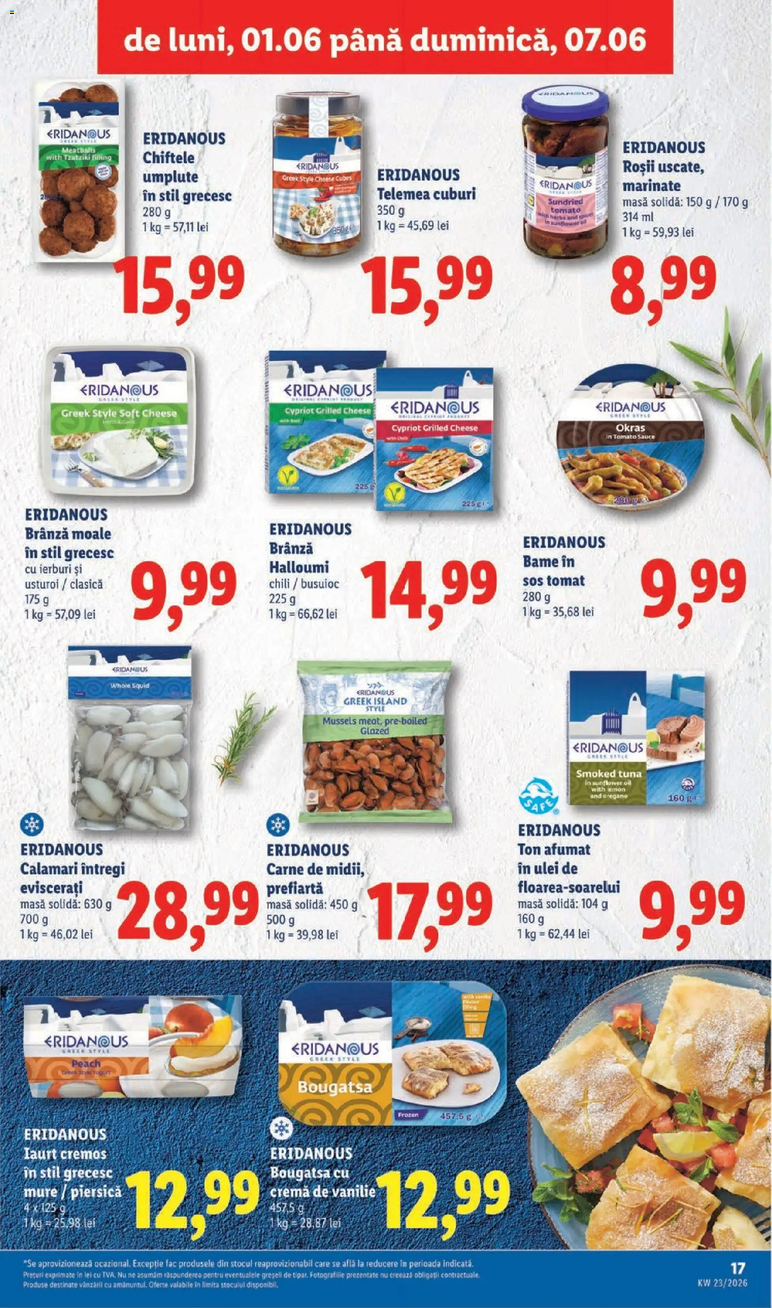 Catalog LIDL 1 - 6 Iunie 2026 | Pagina 17 | Produse: Piersică, Bol, Brânză, Cremă