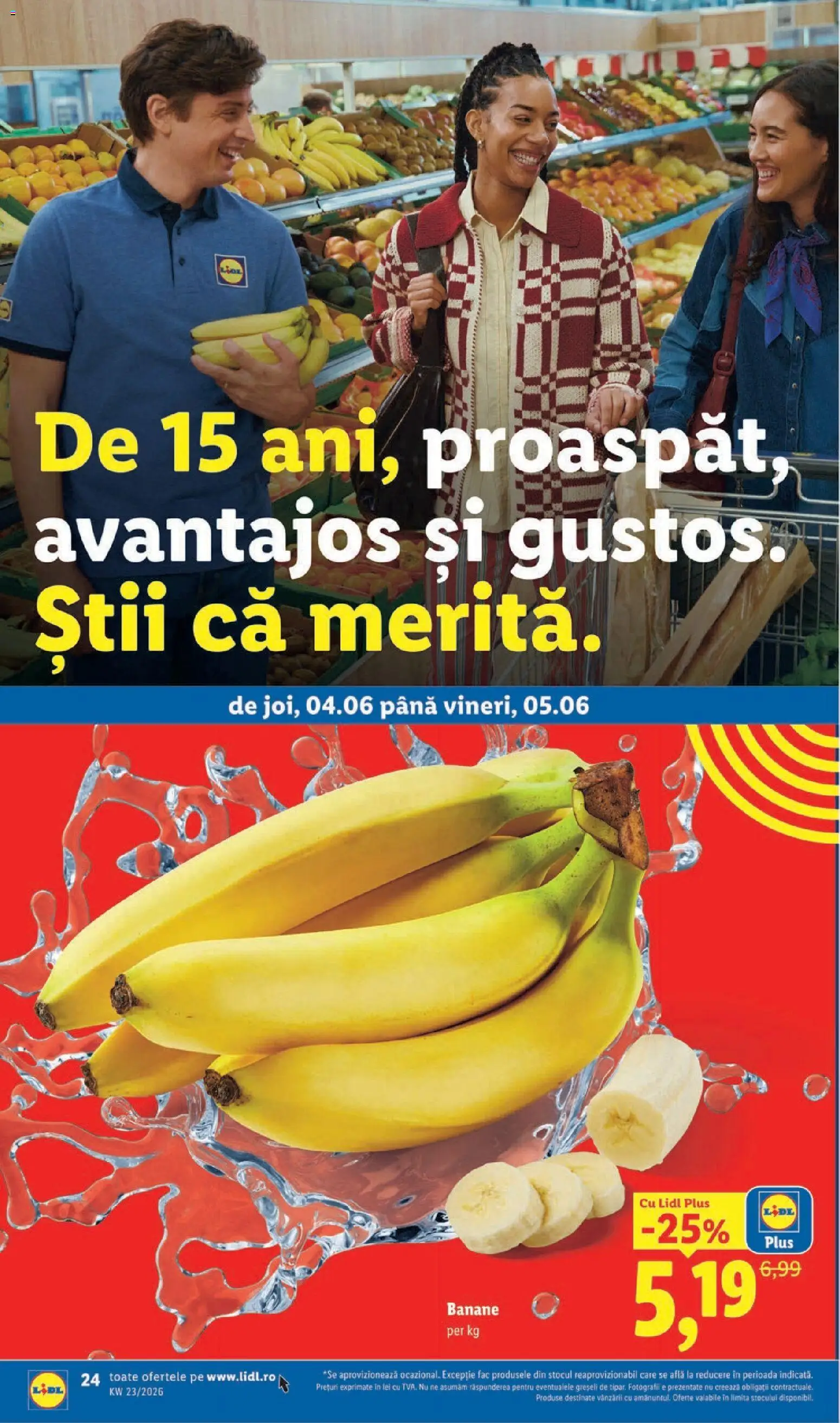 Catalog LIDL 1 - 6 Iunie 2026 | Pagina 24 | Produse: Banane