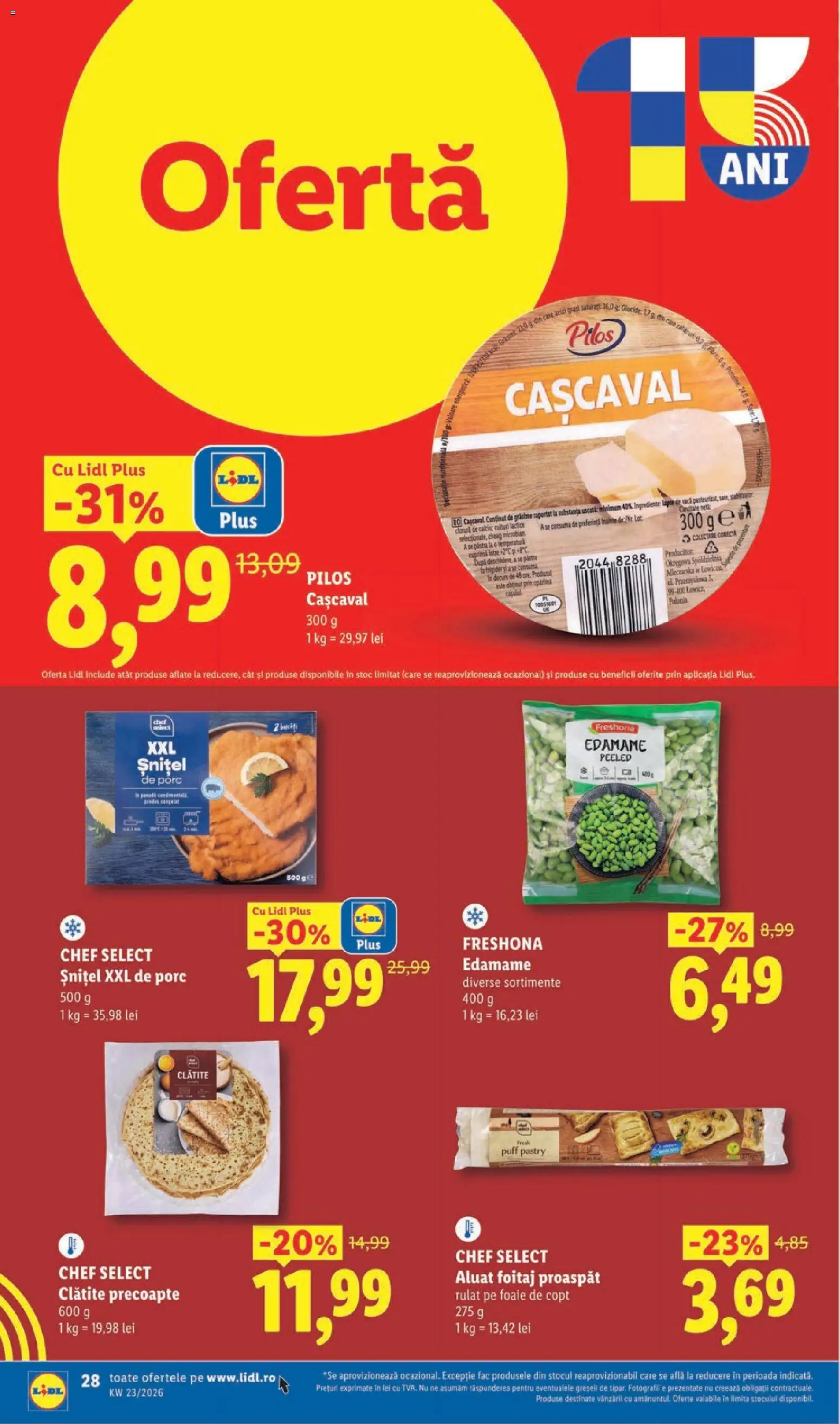 Catalog LIDL 1 - 6 Iunie 2026 | Pagina 28 | Produse: Cașcaval, Aluat, Lapte, Sare