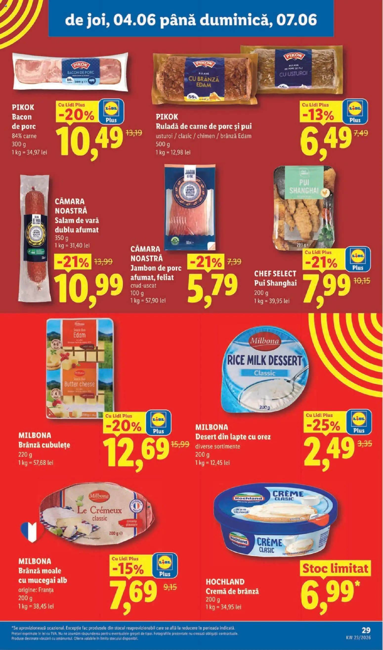 Catalog LIDL 1 - 6 Iunie 2026 | Pagina 29 | Produse: Lapte, Brânză, Cremă de brânză, Usturoi