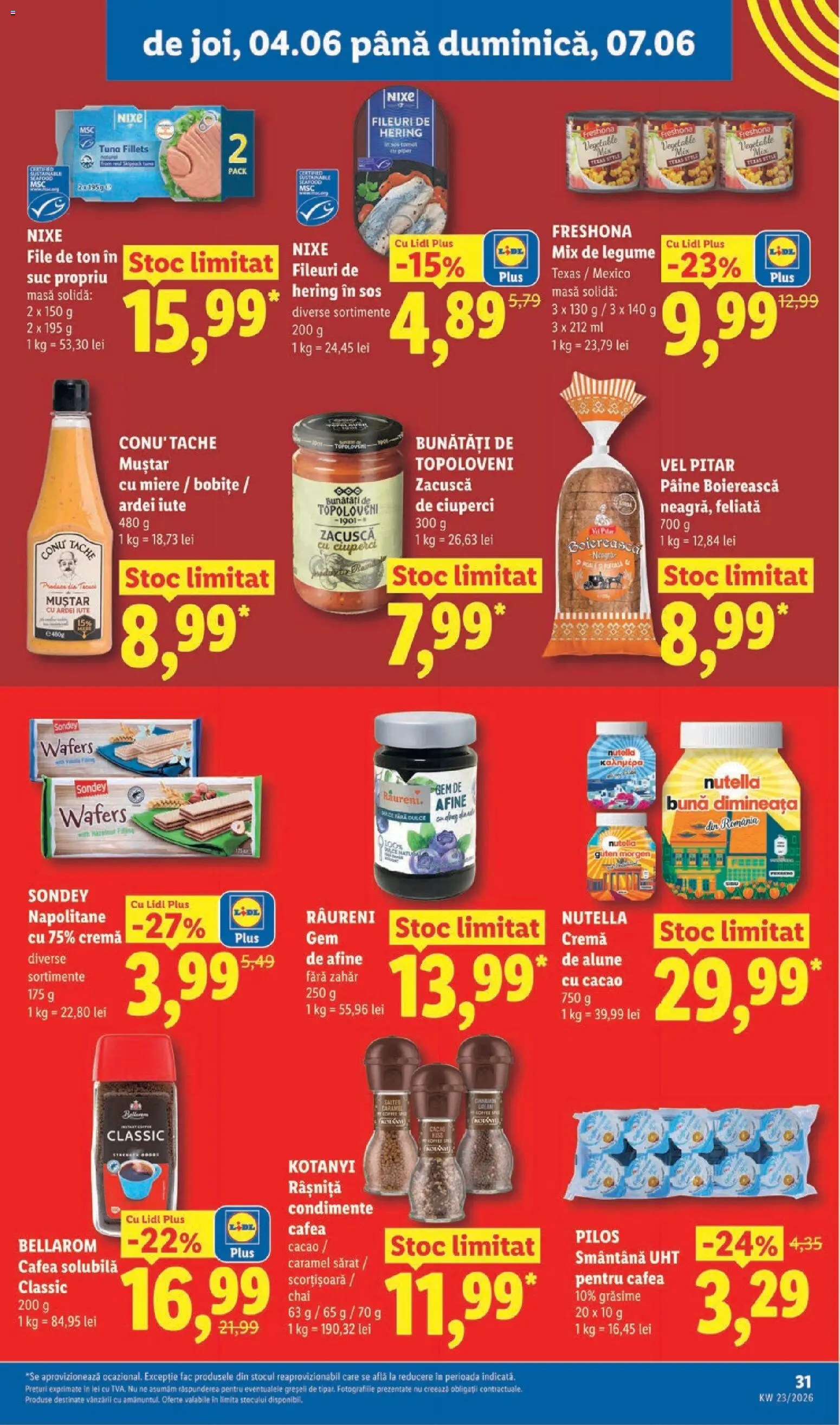Catalog LIDL 1 - 6 Iunie 2026 | Pagina 31 | Produse: Afine, Masă, Cafea, Suc