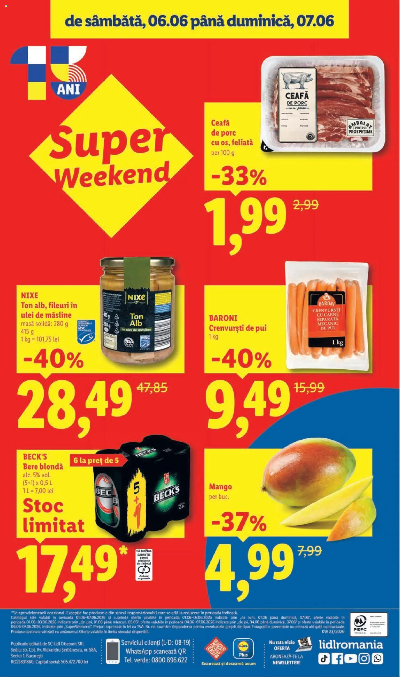 Catalog LIDL 1 - 6 Iunie 2026 | Pagina 40 | Produse: Keçeli kalem, Masă, Ulei, Bere