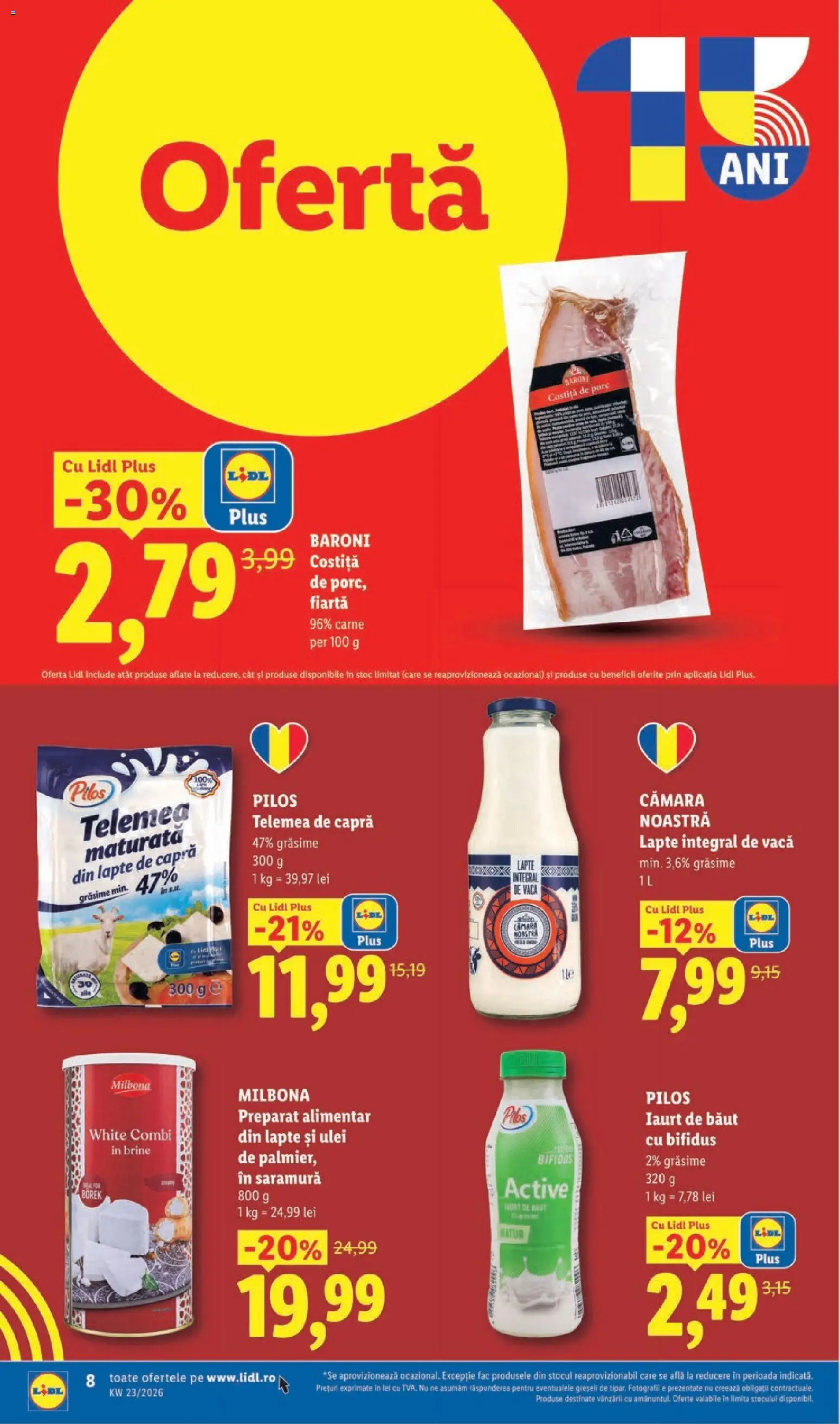 Catalog LIDL 1 - 6 Iunie 2026 | Pagina 8 | Produse: Toplar, Lapte, Iaurt, Ulei