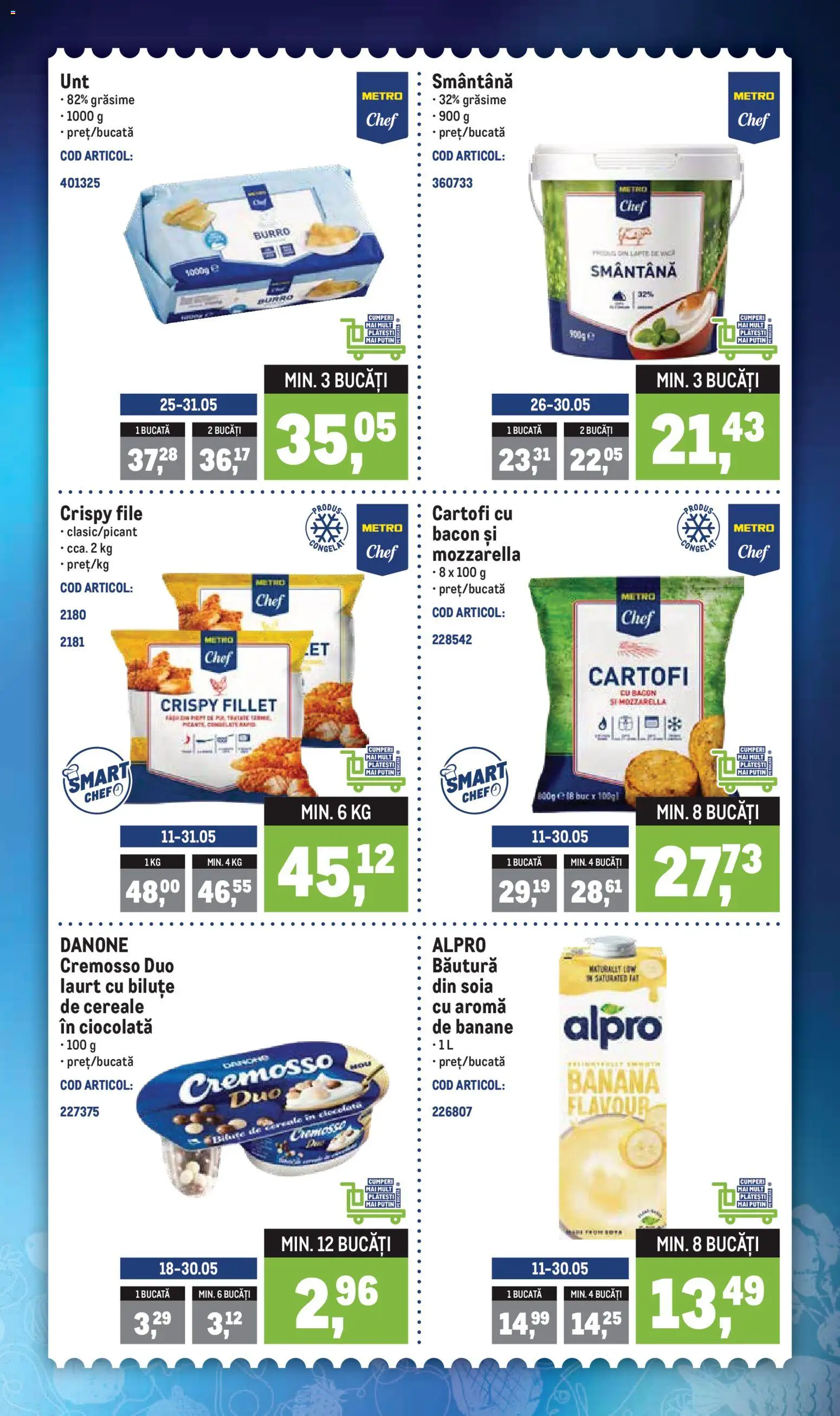 Catalog METRO 25 - 30 Mai 2026 | Pagina 2 | Produse: Ciocolată, Banane, Smântână, Cartofi