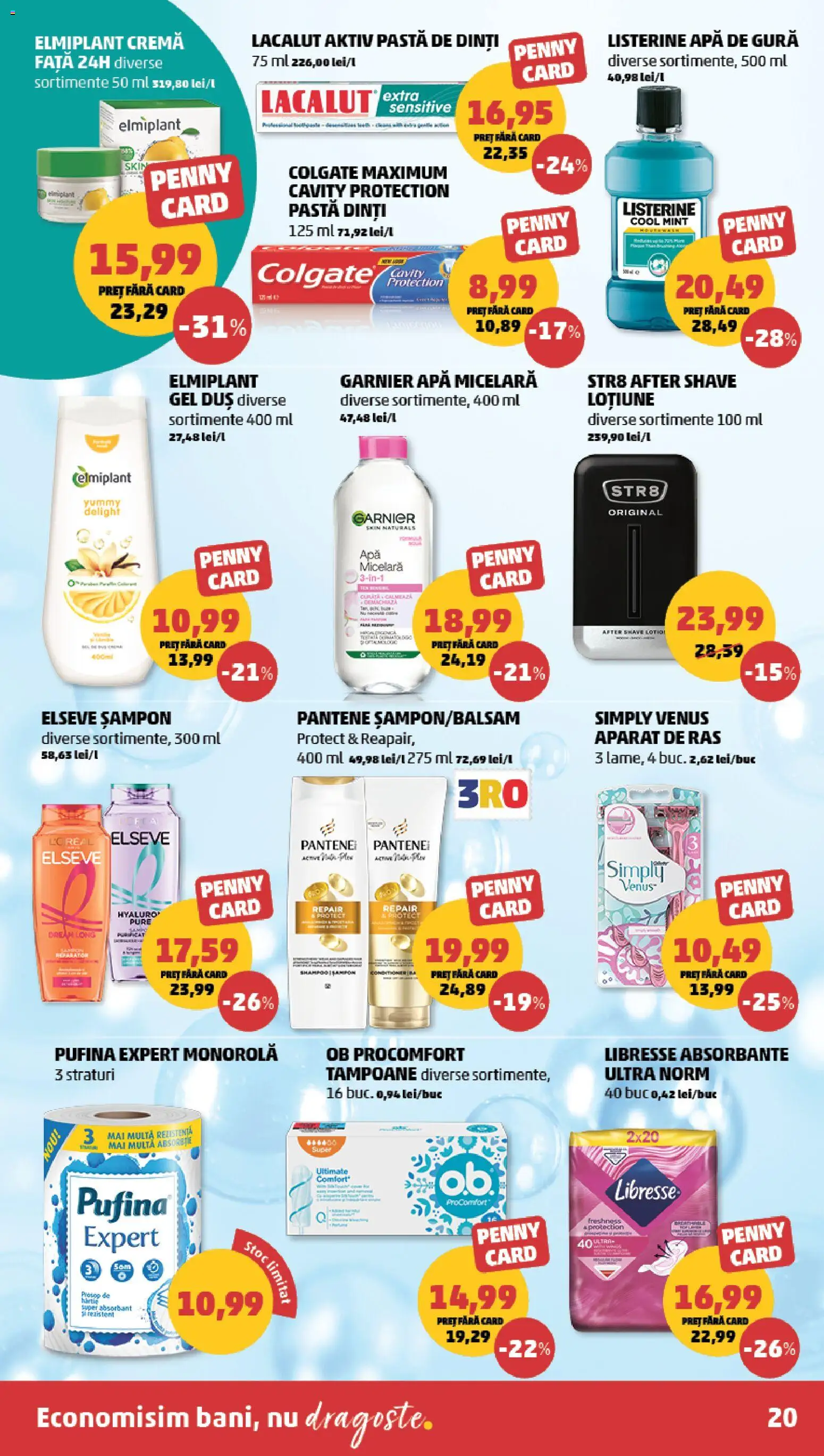 Catalog PENNY Market 27 Mai - 1 Iunie 2026 | Pagina 20 | Produse: Aparat De Ras, Apă micelară, Apă de gură, Tampoane
